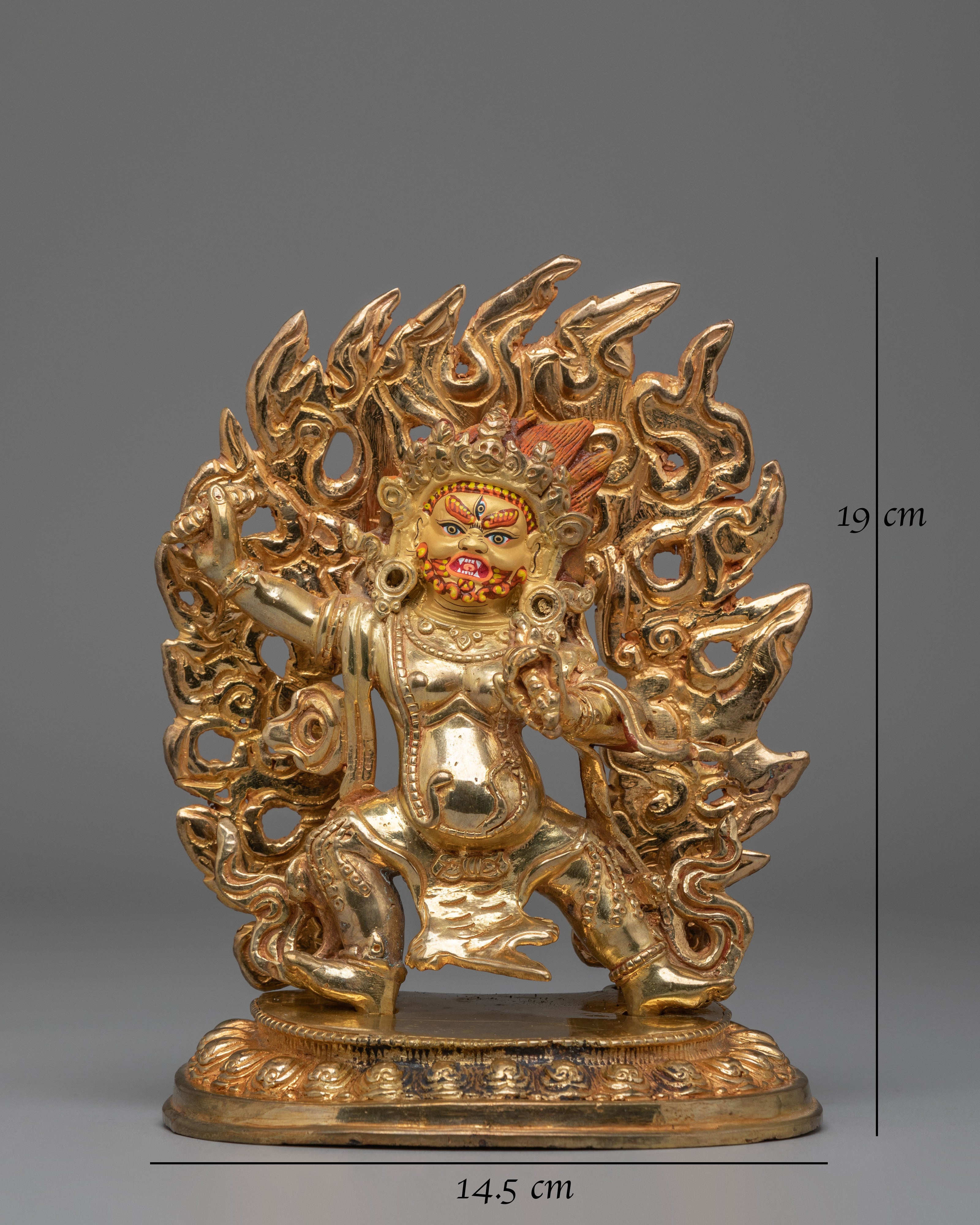 Handmade Power Deity Vajrapani Statue | Spiritual Protection Decor