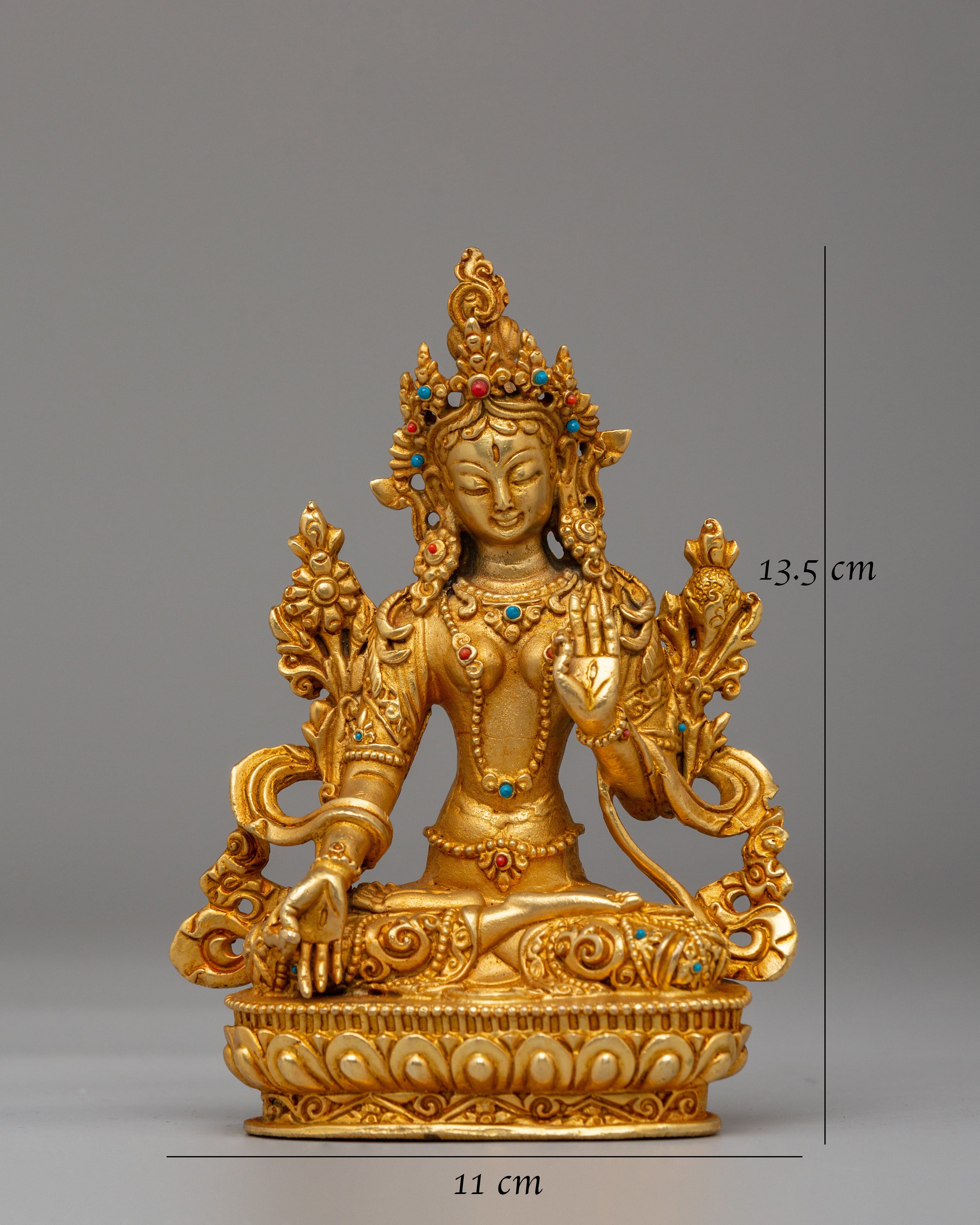 Long-Life-Deity-White-Tara-Statue | Himalayan Buddhist Artwork
