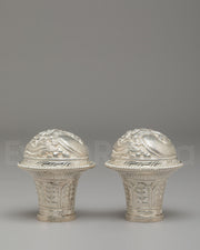 Handmade Brocade Stick Cap Set 