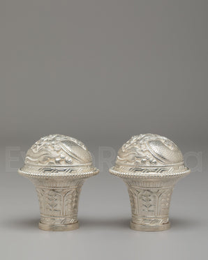 Handmade Brocade Stick Cap Set 
