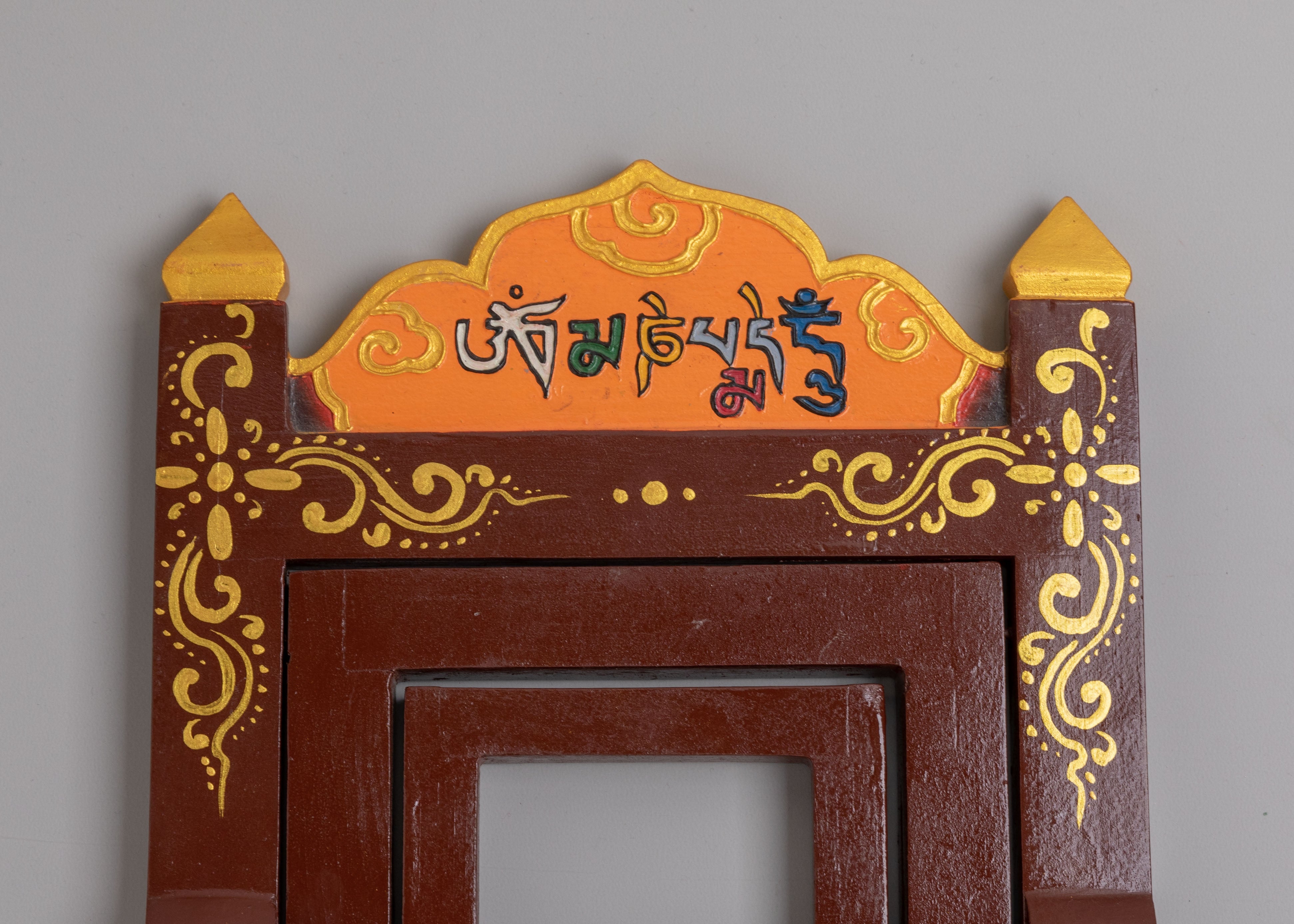 Tibetan Wooden Book Stand | Sacred Decor