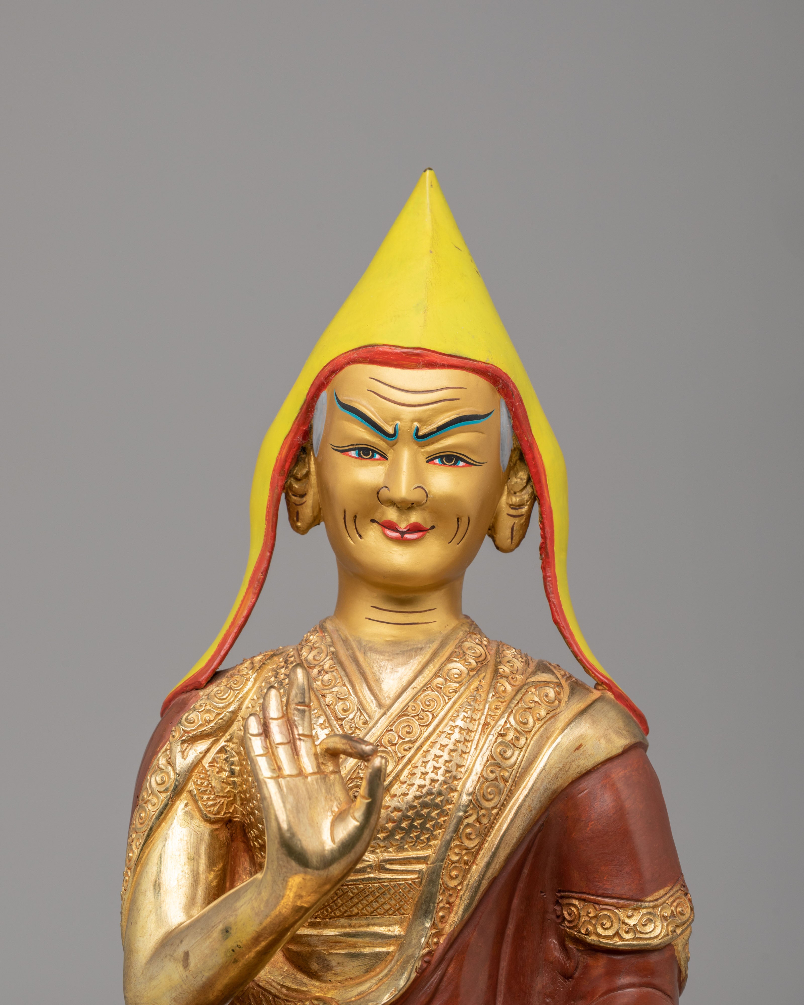 Sacred Tsongkhapa Set Statue | Spiritual Practice and Devotion
