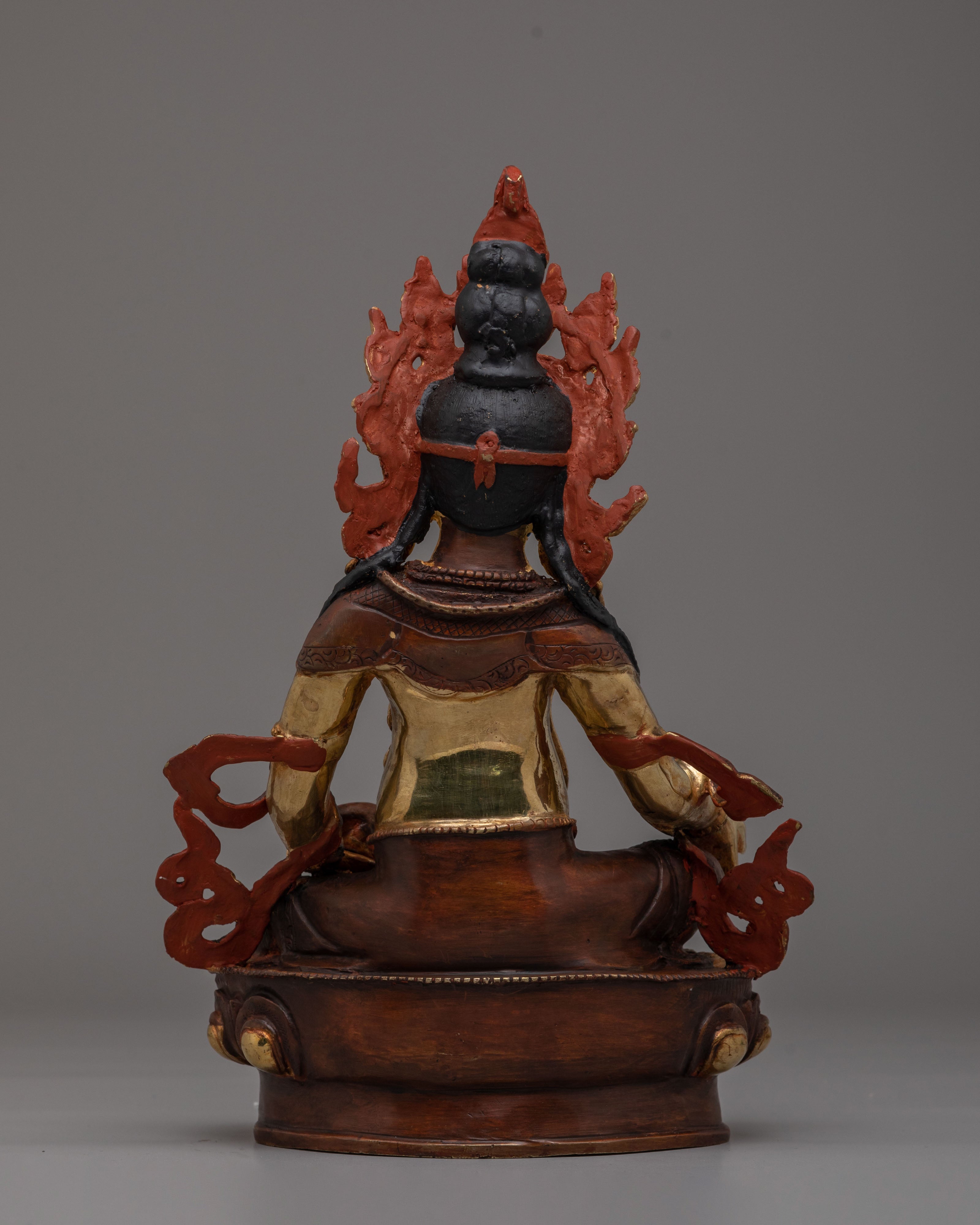 Dzambhala Statue for Altar | Handcrafted Dzambhala Deity Sculpture