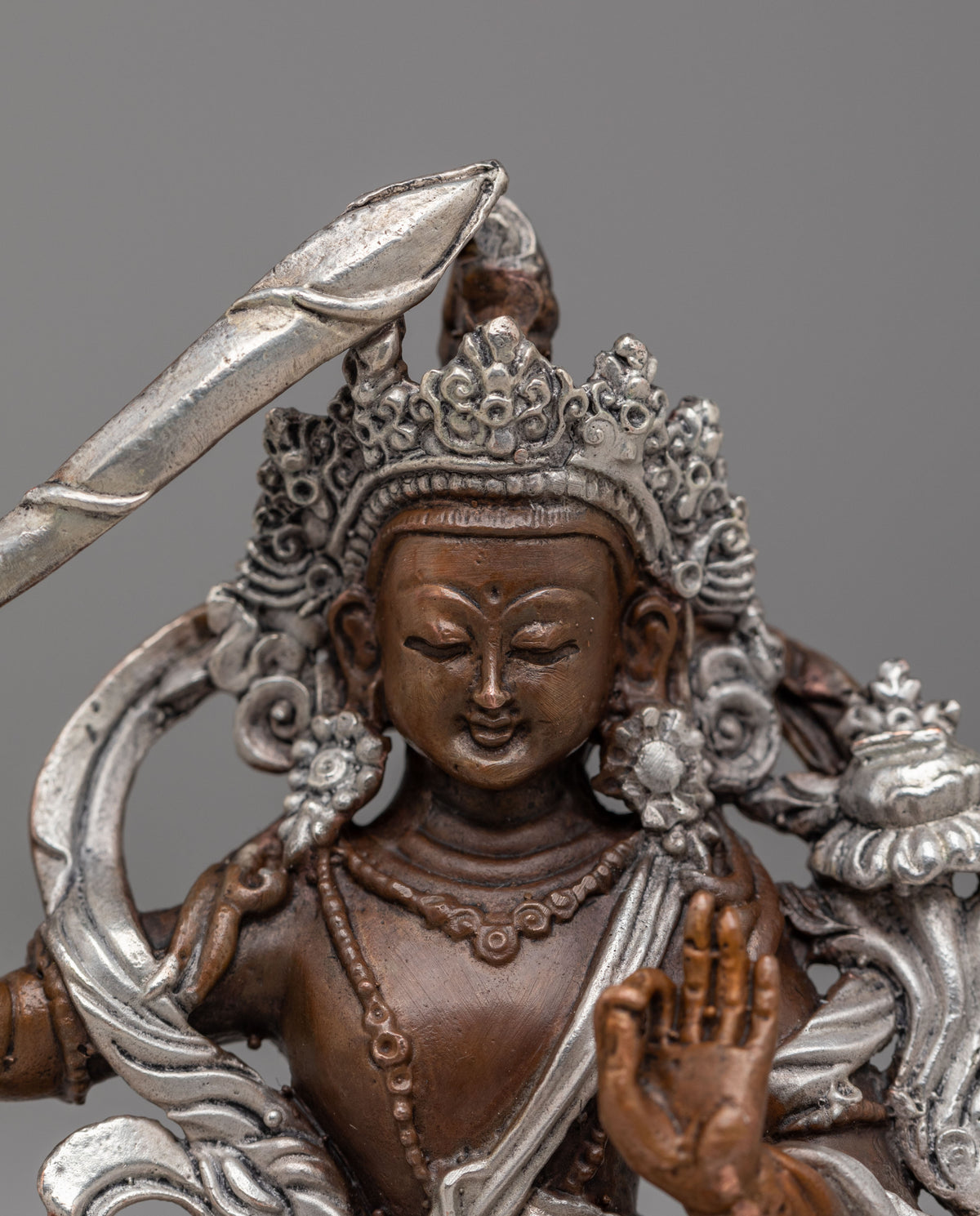 Spiritual Manjushri Deity Statue | Sacred Buddhist Artwork