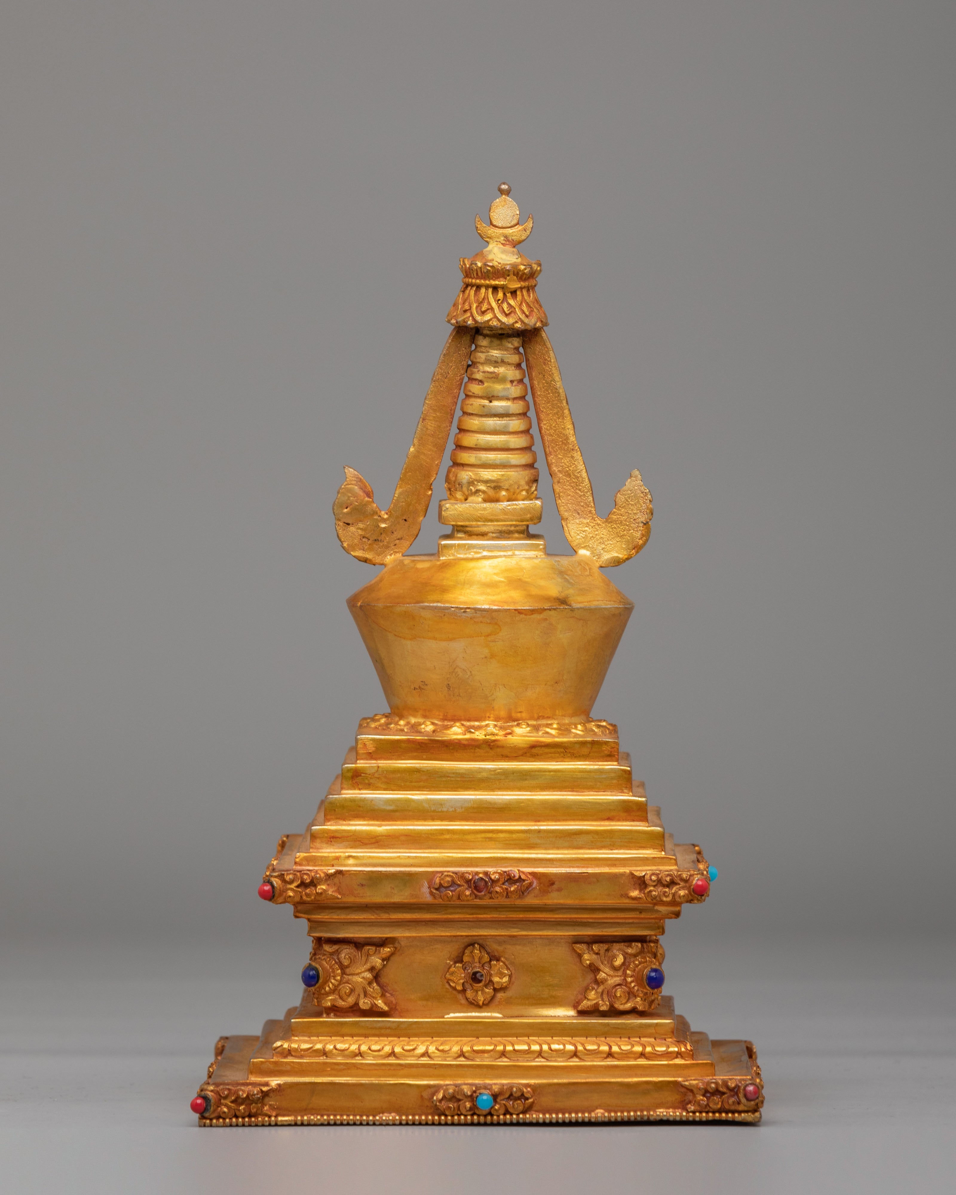 Handcrafted Buddhist Enlightenment Chorten | Symbol of Spiritual Awakening