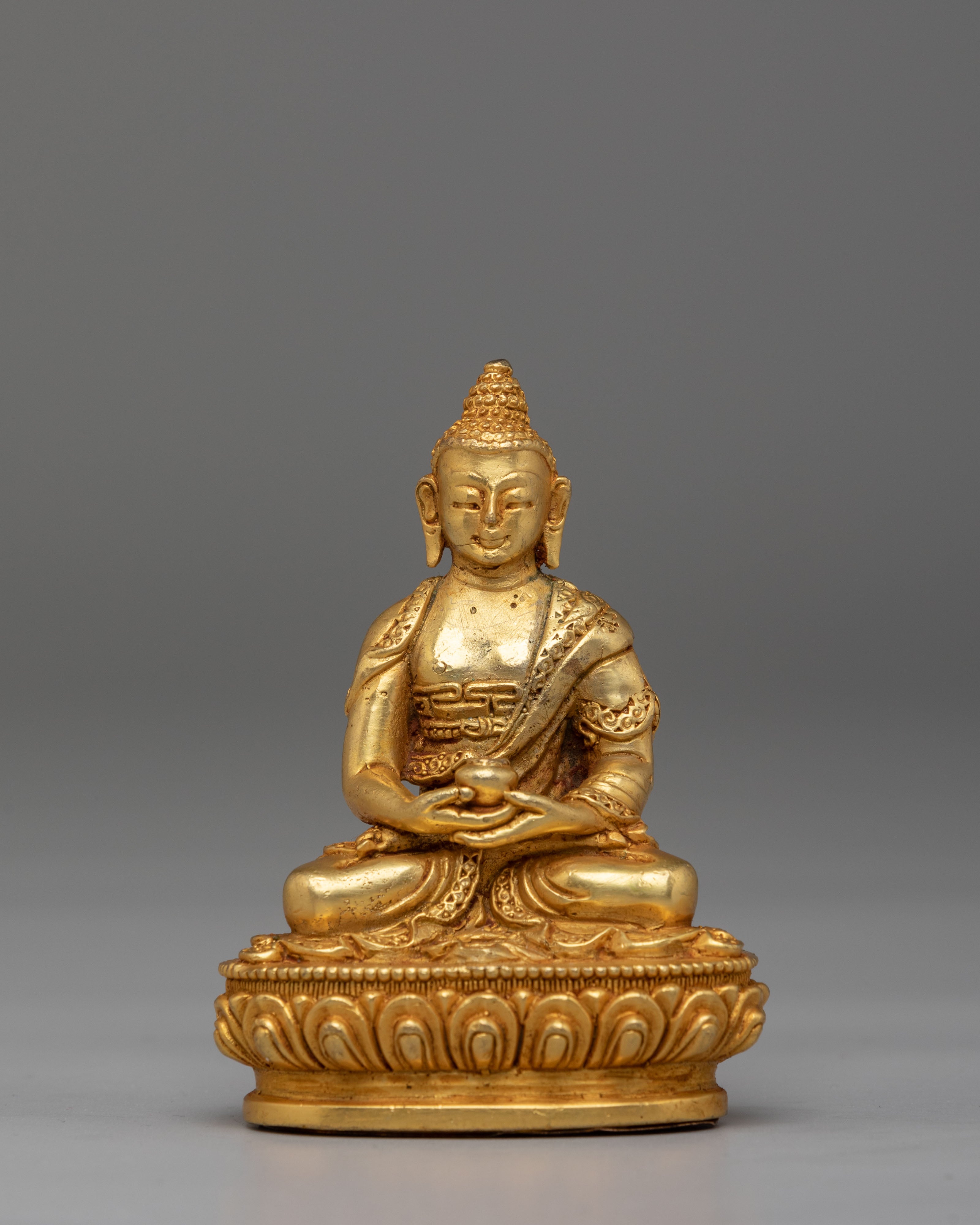 Handcrafted Two Buddha Set | Shakyamuni & Amitabha Buddha Figurines