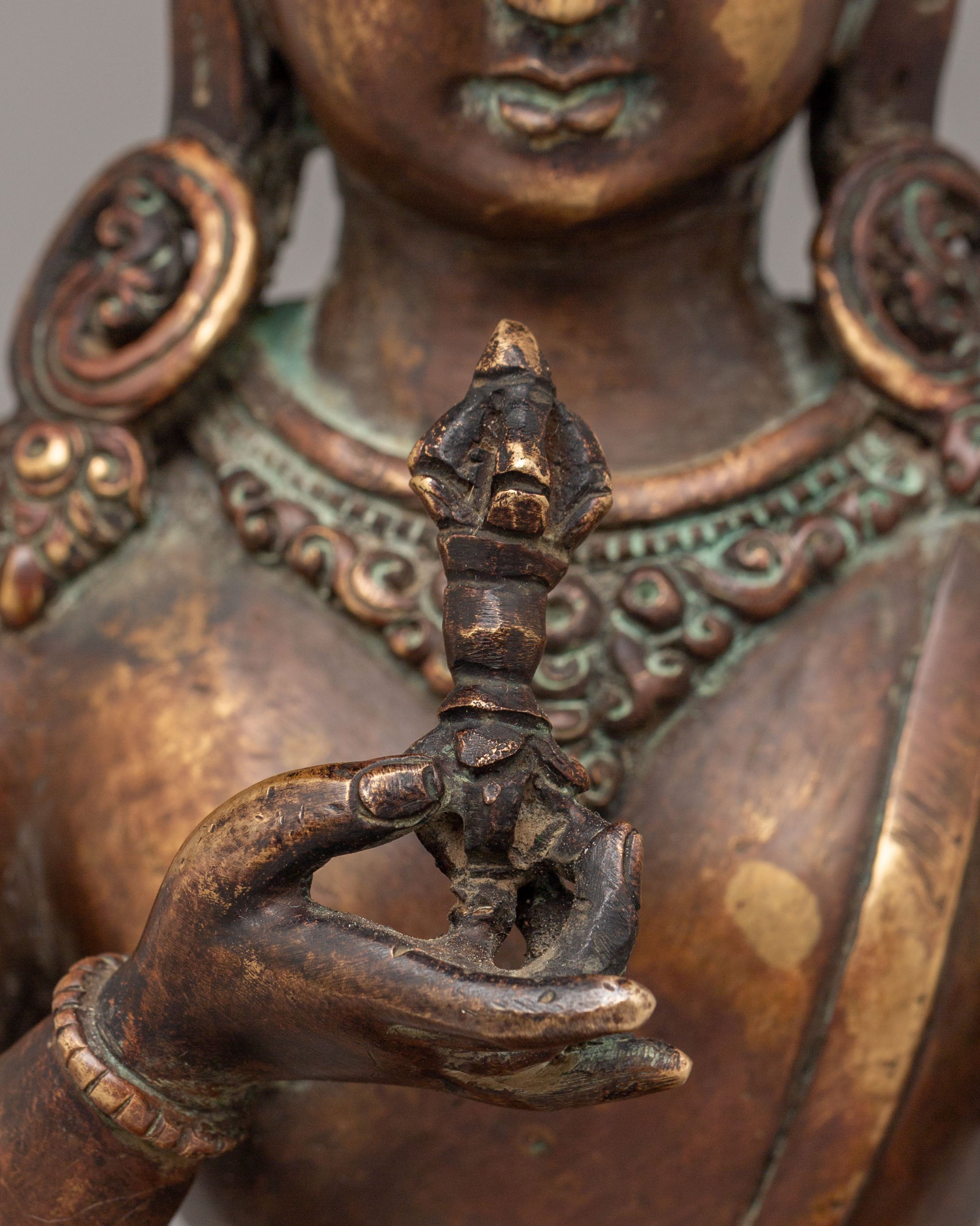 Vajrasattva Spiritual Deity Statue | Buddhist Figurine for Meditation and Healing