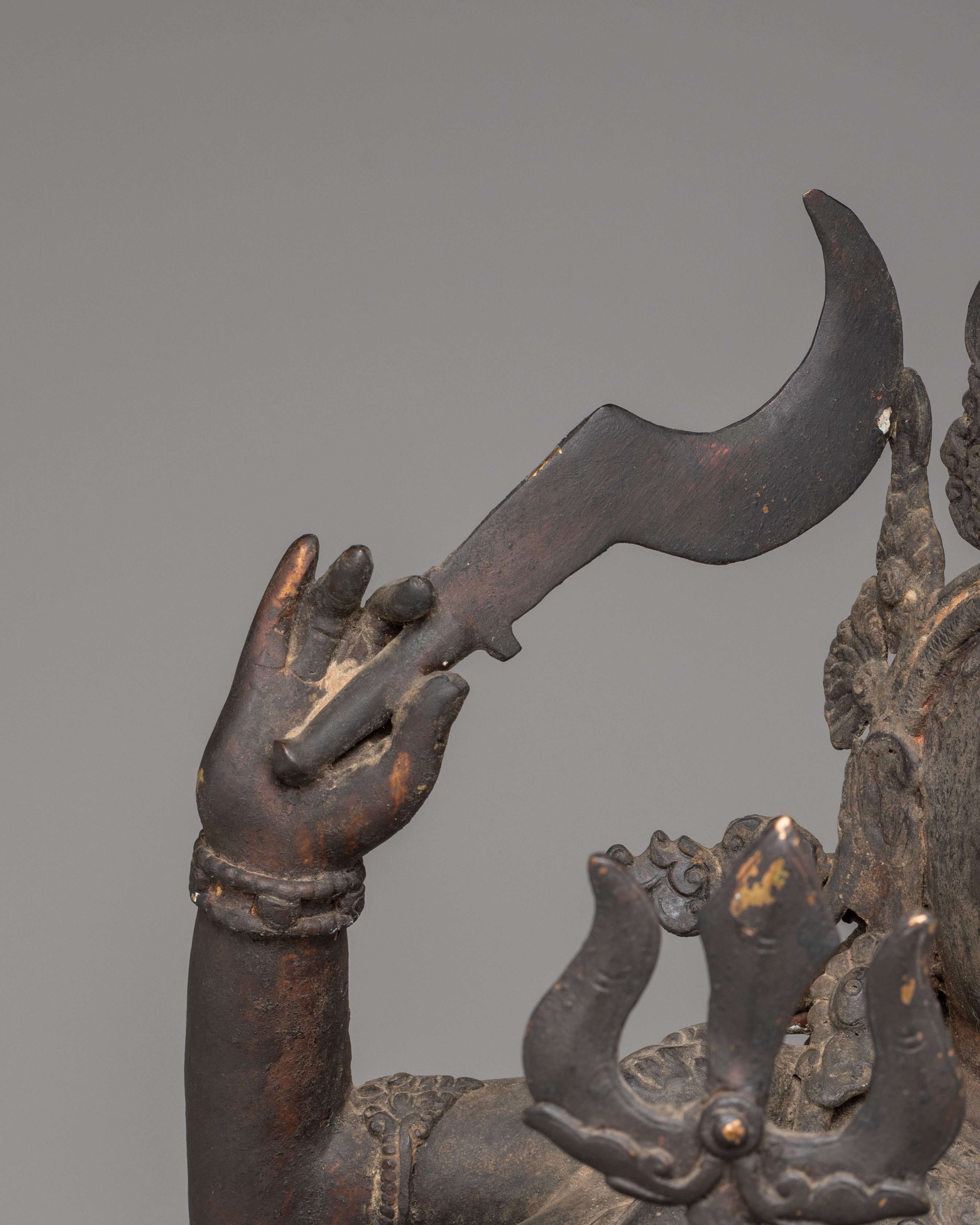 Wrathful Goddess Kali Statue | Hindu Deity for Protection
