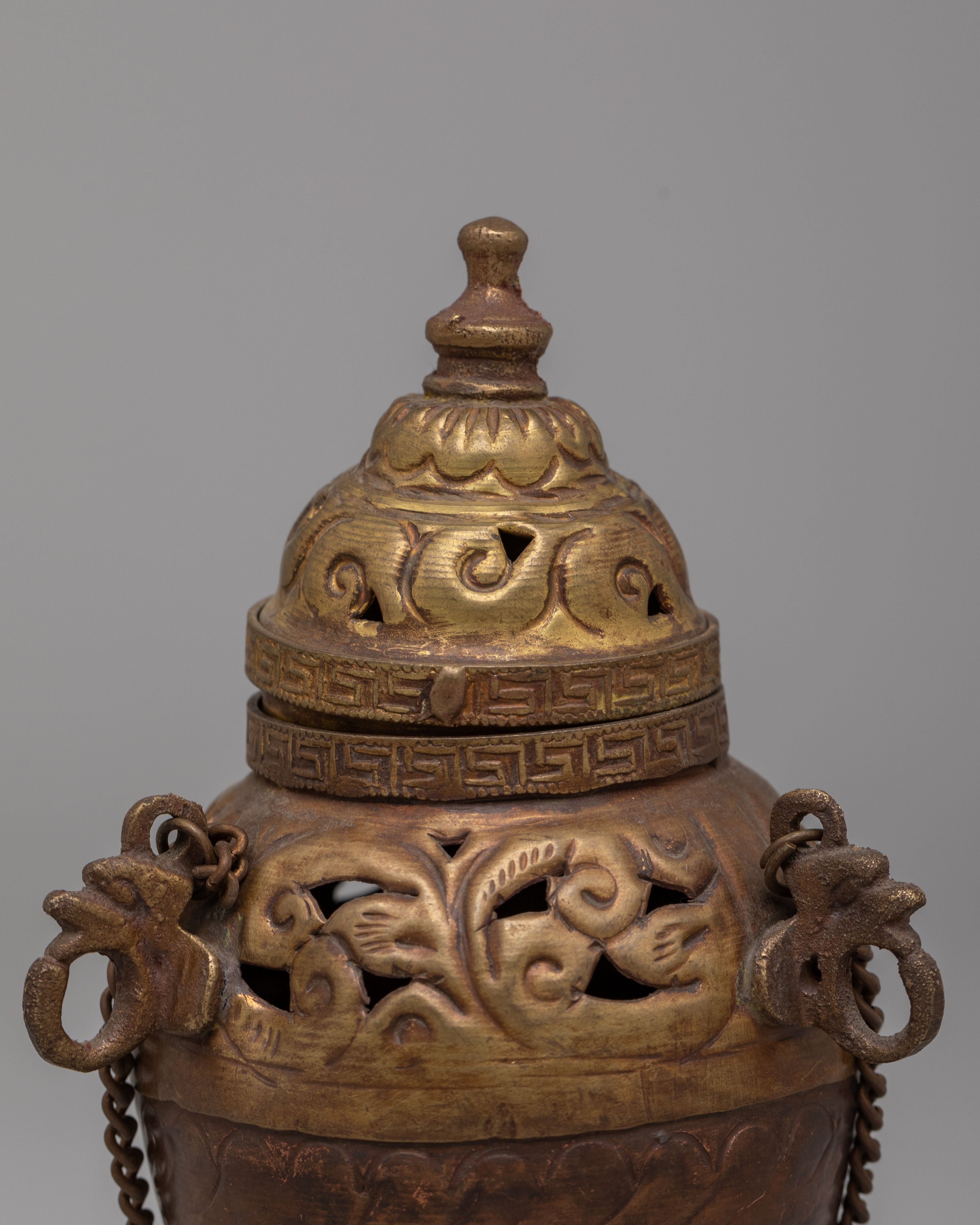Ceremonial Incense Burner | Tibetan Ritual Offering Burner