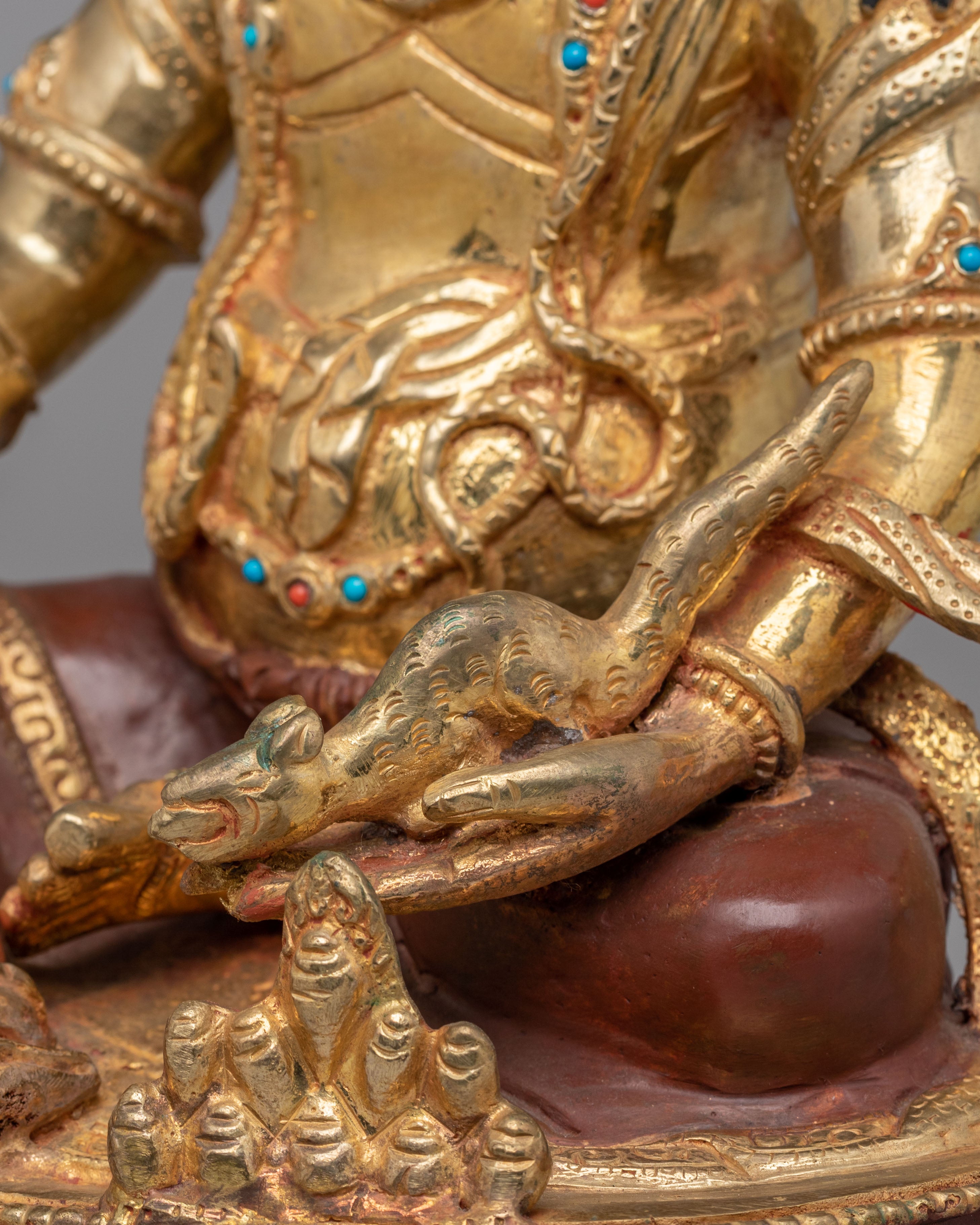 Sacred Buddhist Dzambhala Deity Statue | Symbol of Wealth and Abundance