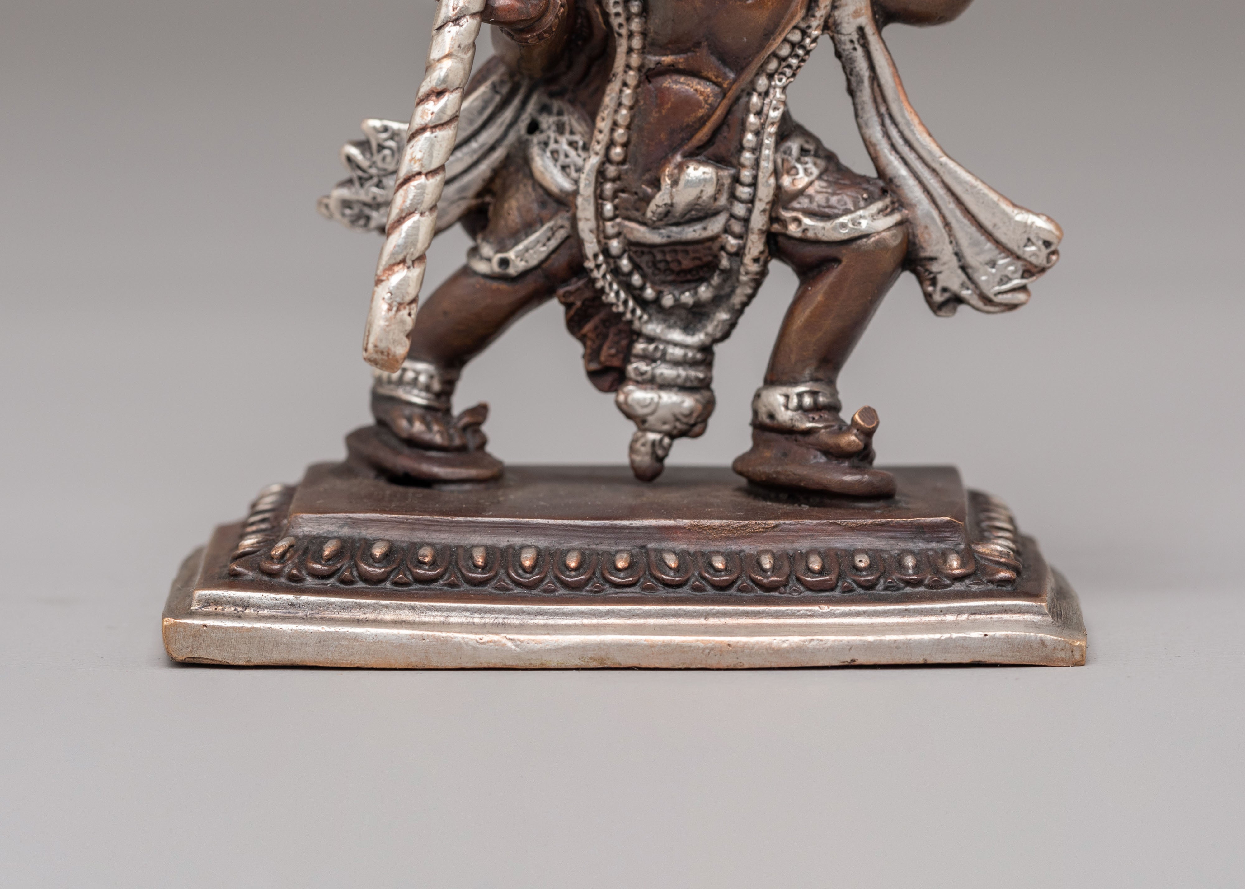 Handcrafted Hanuman Statue | Copper Body with Silver Plating