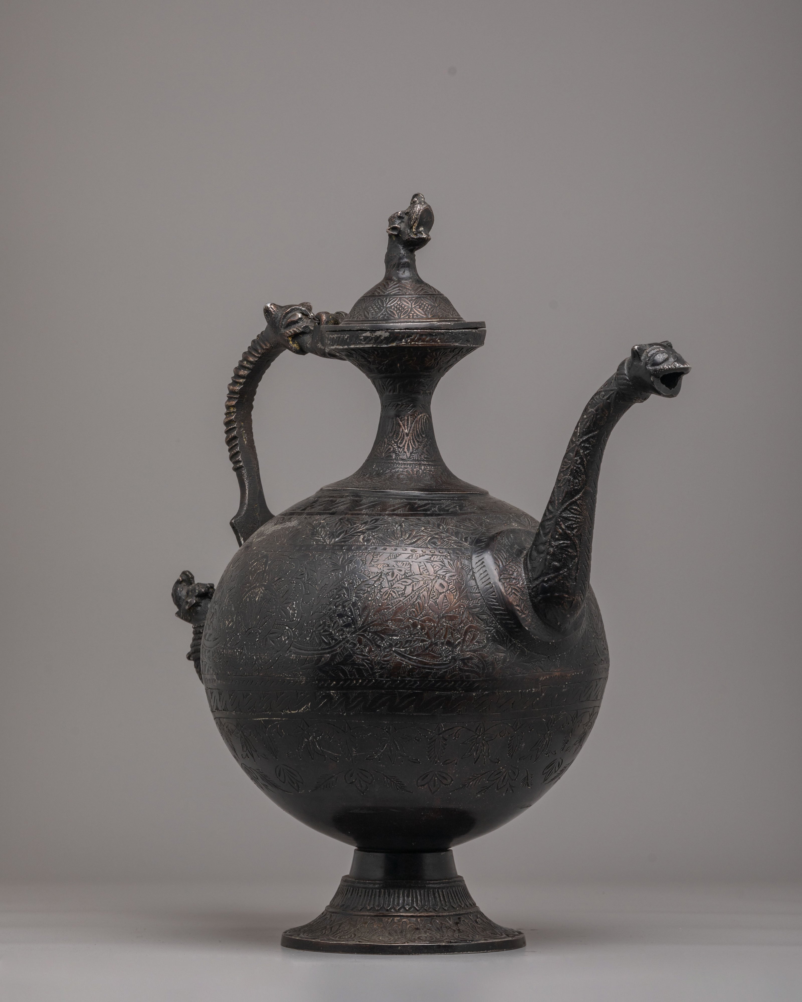 Handmade Tea Pot for Decor | Traditional Tibetan Pot