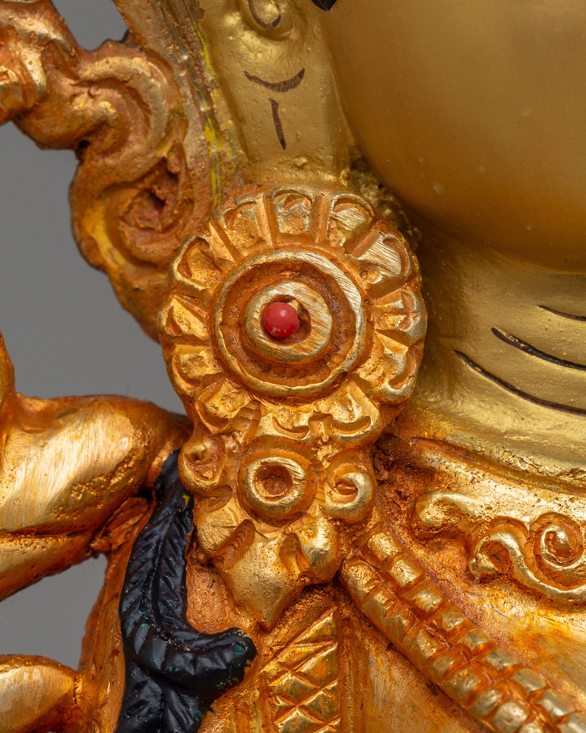 Vajrayana Green Tara Compassion Deity Statue | Tibetan Handmade Art