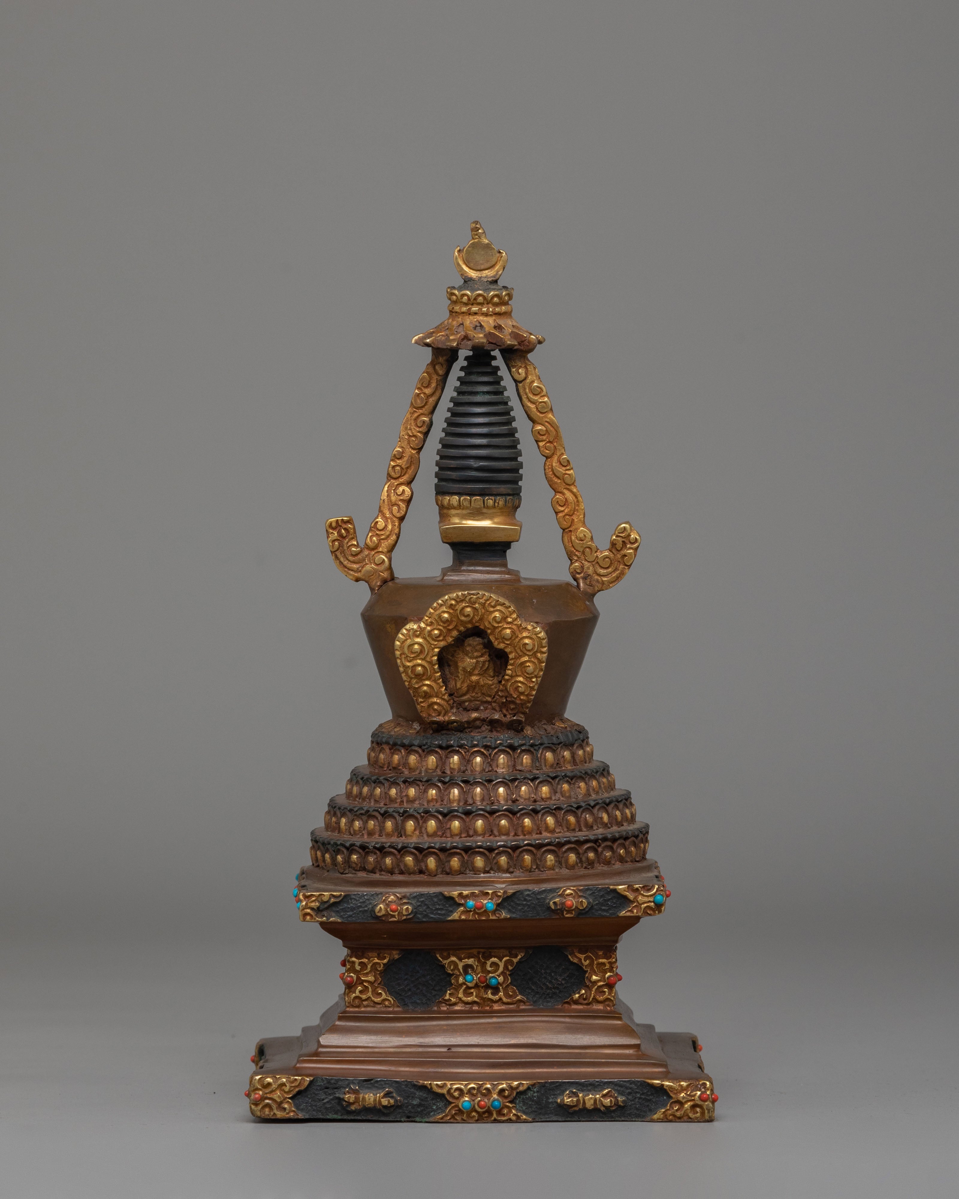 Eight Great Tibetan Stupa Set | Sacred Buddhist Shrine Decor