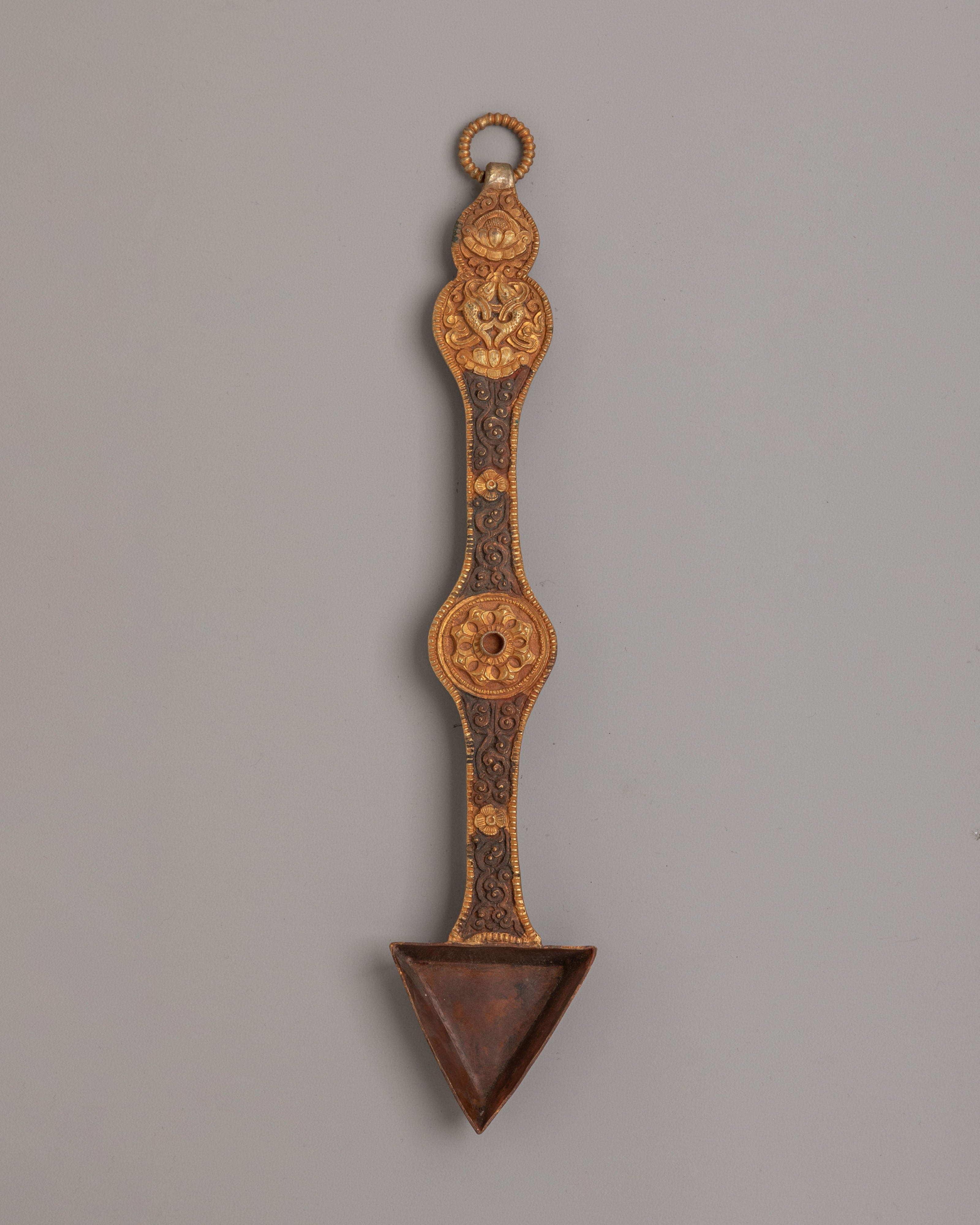 Spiritual Handcrafted Ritual Altar Spoon Set | Tibetan Altar Offering Spoons