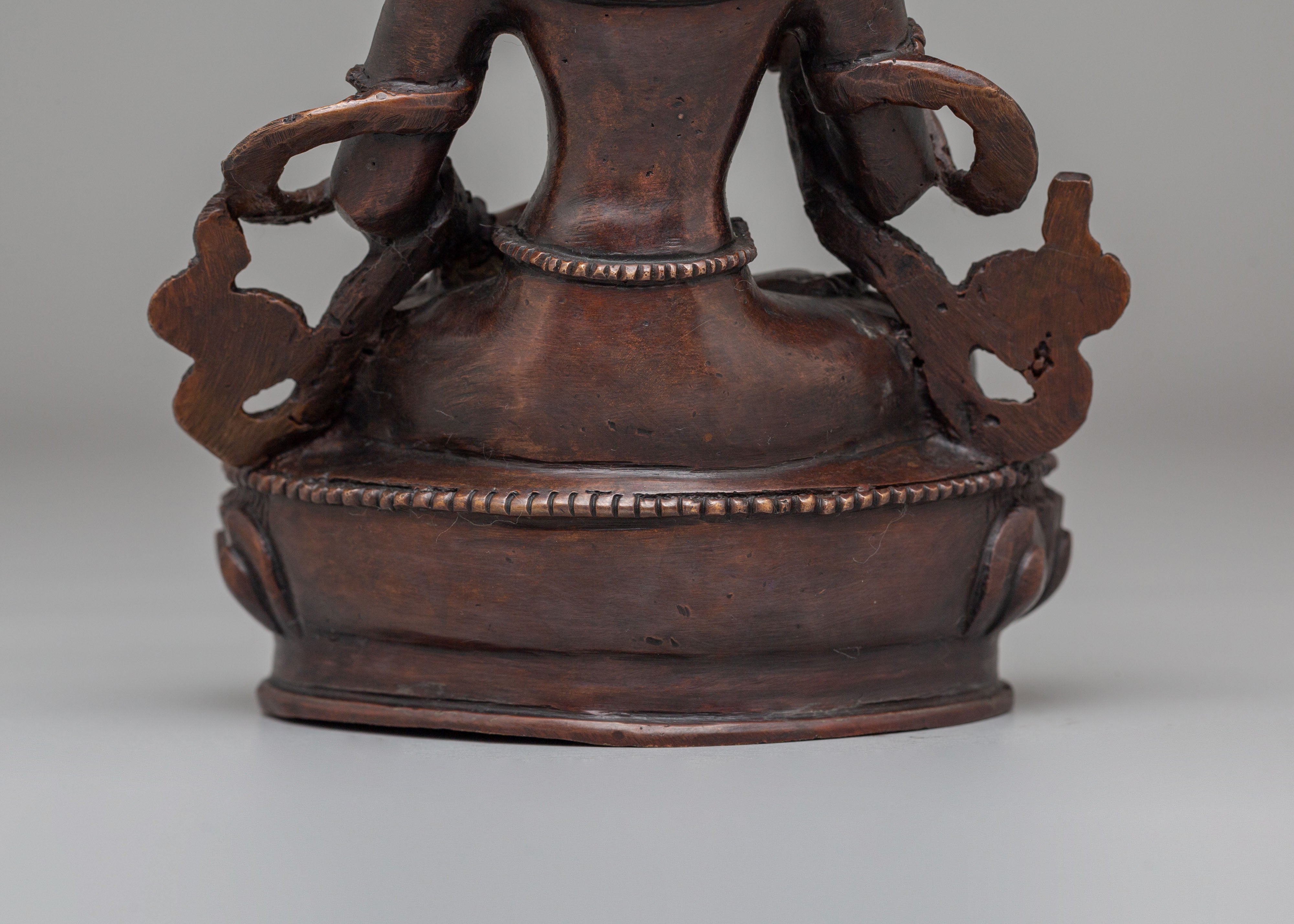 Spiritual Vajrasattva Deity Statue | Tibetan Buddhist Sculpture