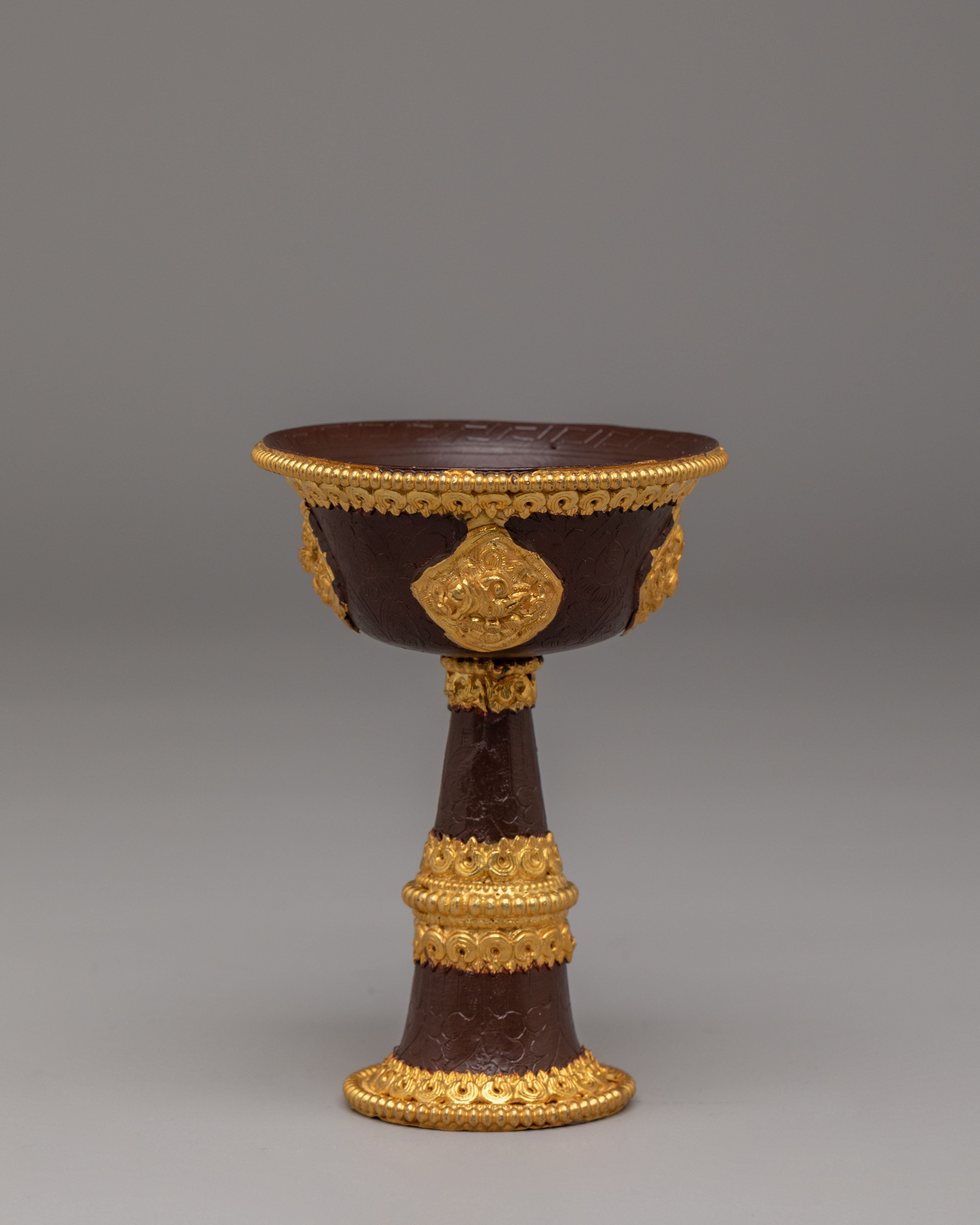 Tibetan Altar Serkyem Set | Copper Body with Electro Gold Plating