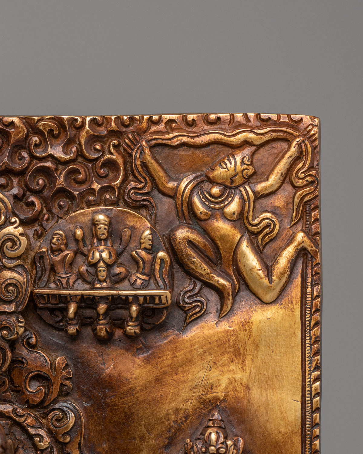 Carved Deity Wall Hanging | Sacred Artwork for Home Decor