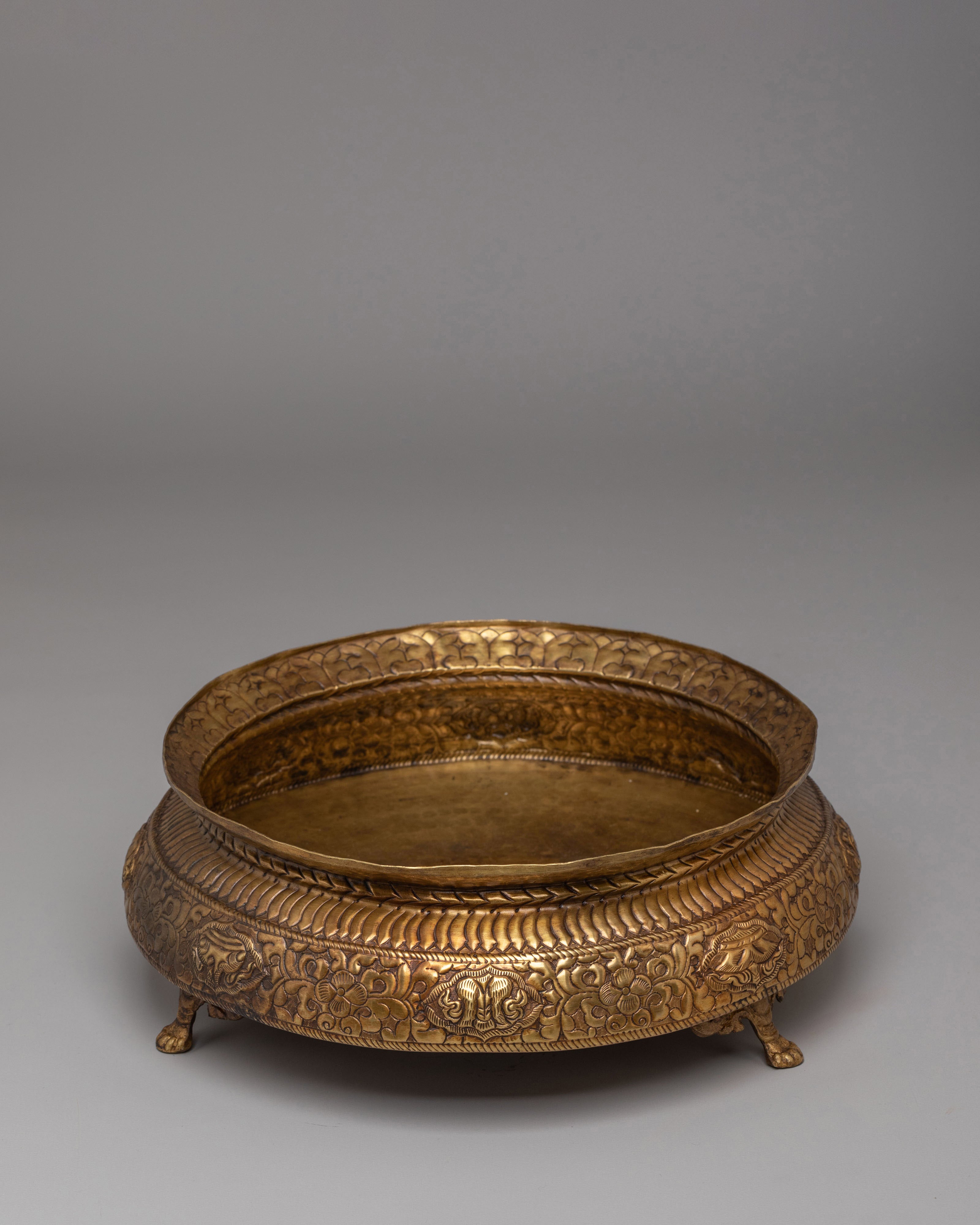 Himalayan Khadkulo Offering Plate | Sacred Ritual Plate