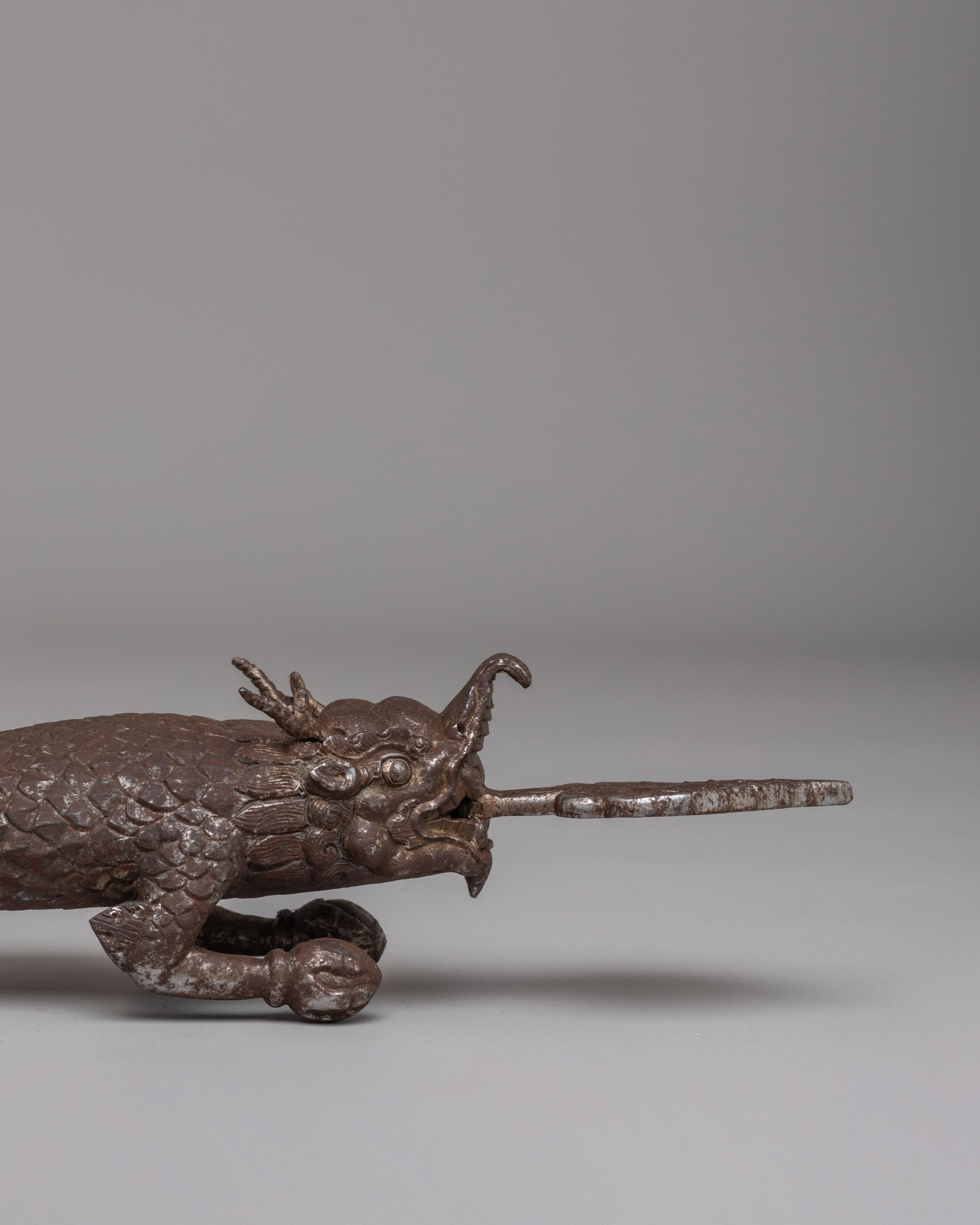 Makara Door Handle | Himalayan Handmade Iron