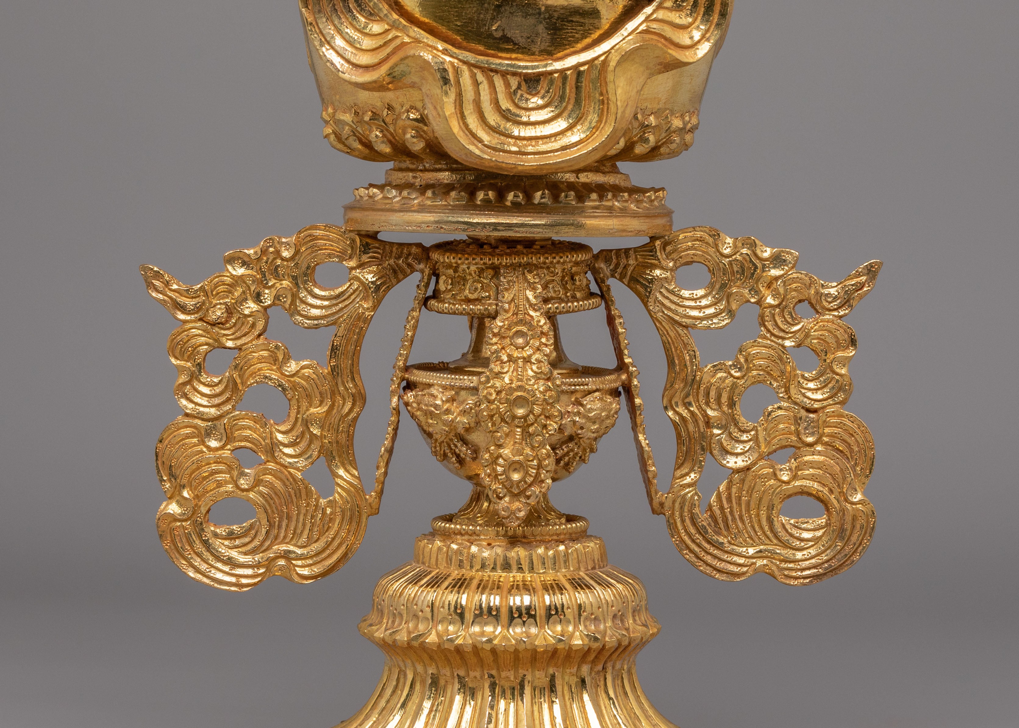 Buddhist Doya Ngaga Set | Gold-Plated Copper Ritual Tools