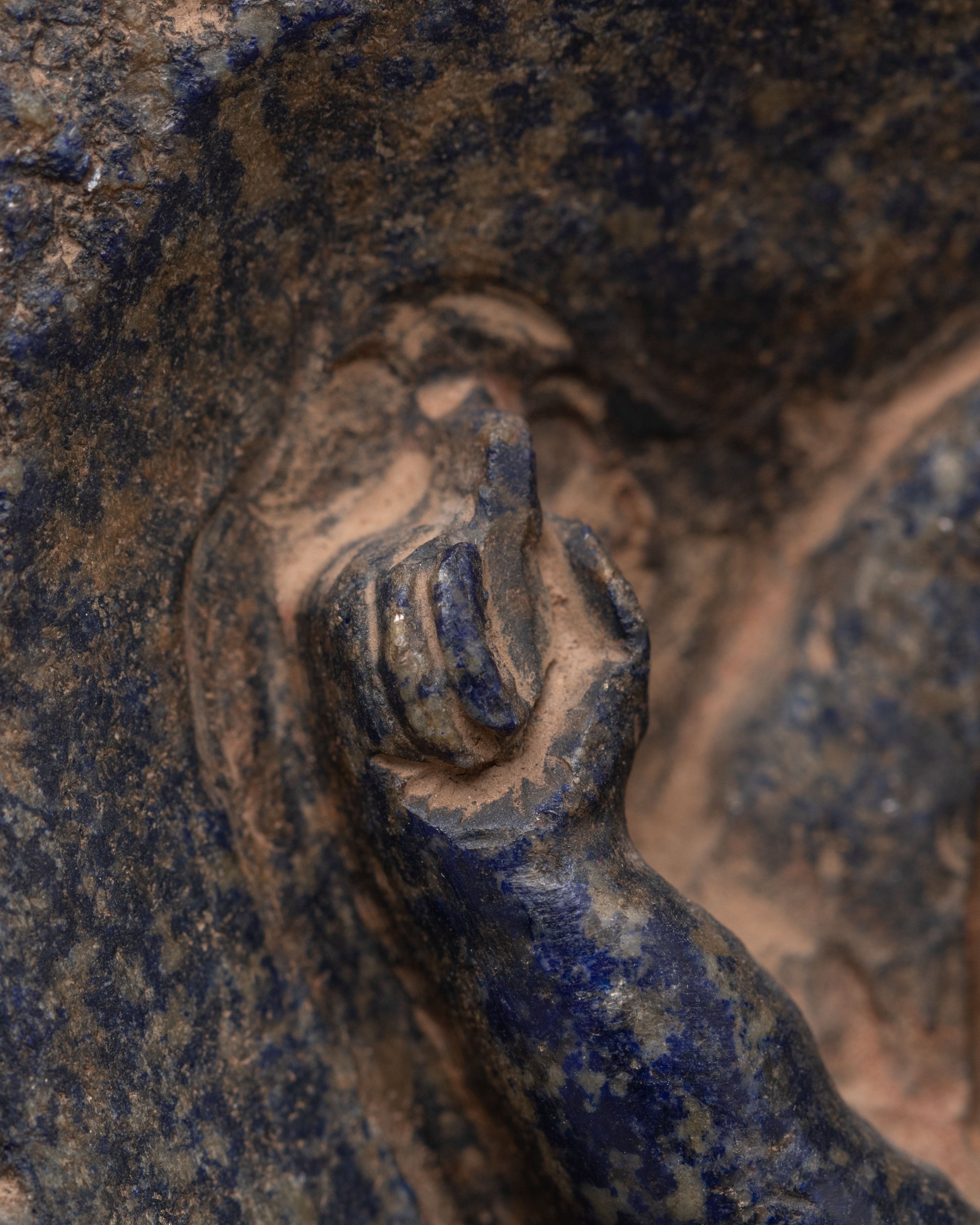 Handmade Siddhartha Gautama Statue | Lapis Lazuli Buddhist Artwork