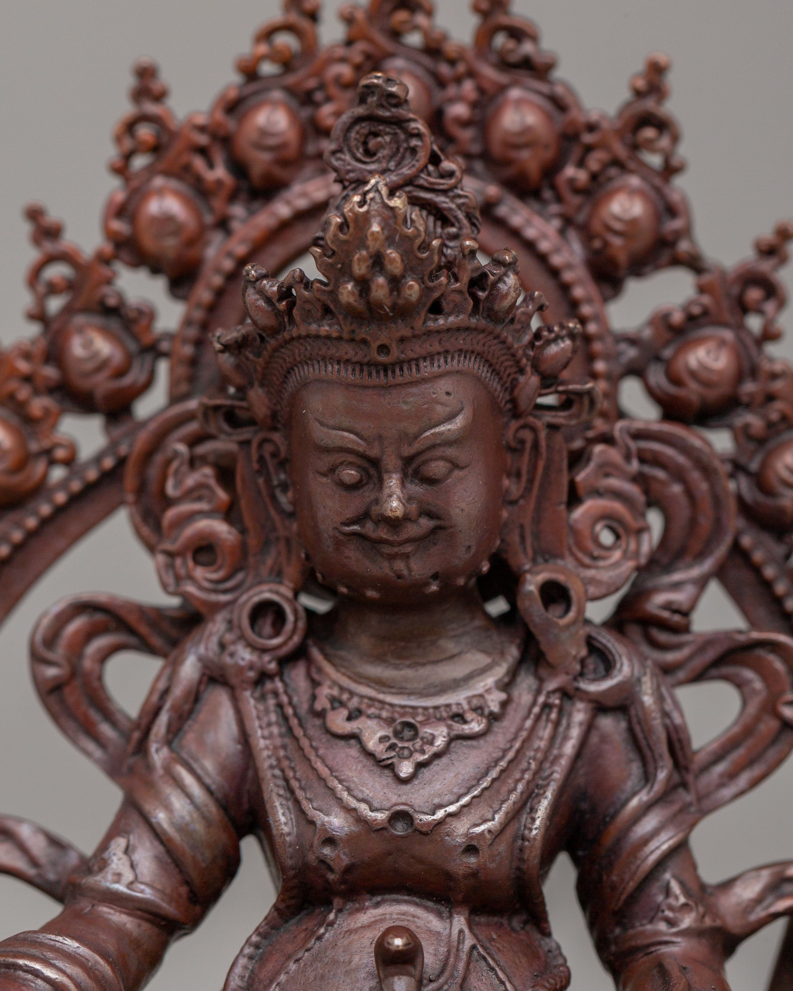 Sacred Wealth Deity Dzambhala Statue | Tibetan Buddhist Decor for Prosperity & Abundance
