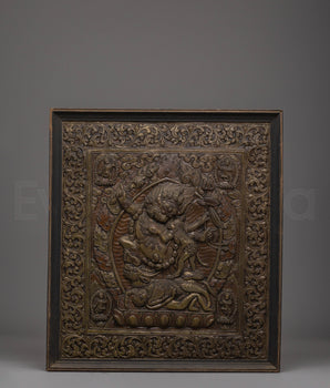 Handcraved Yamantaka Wall Hanging