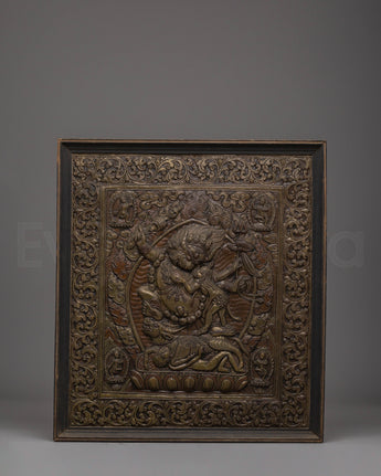 Handcraved Yamantaka Wall Hanging