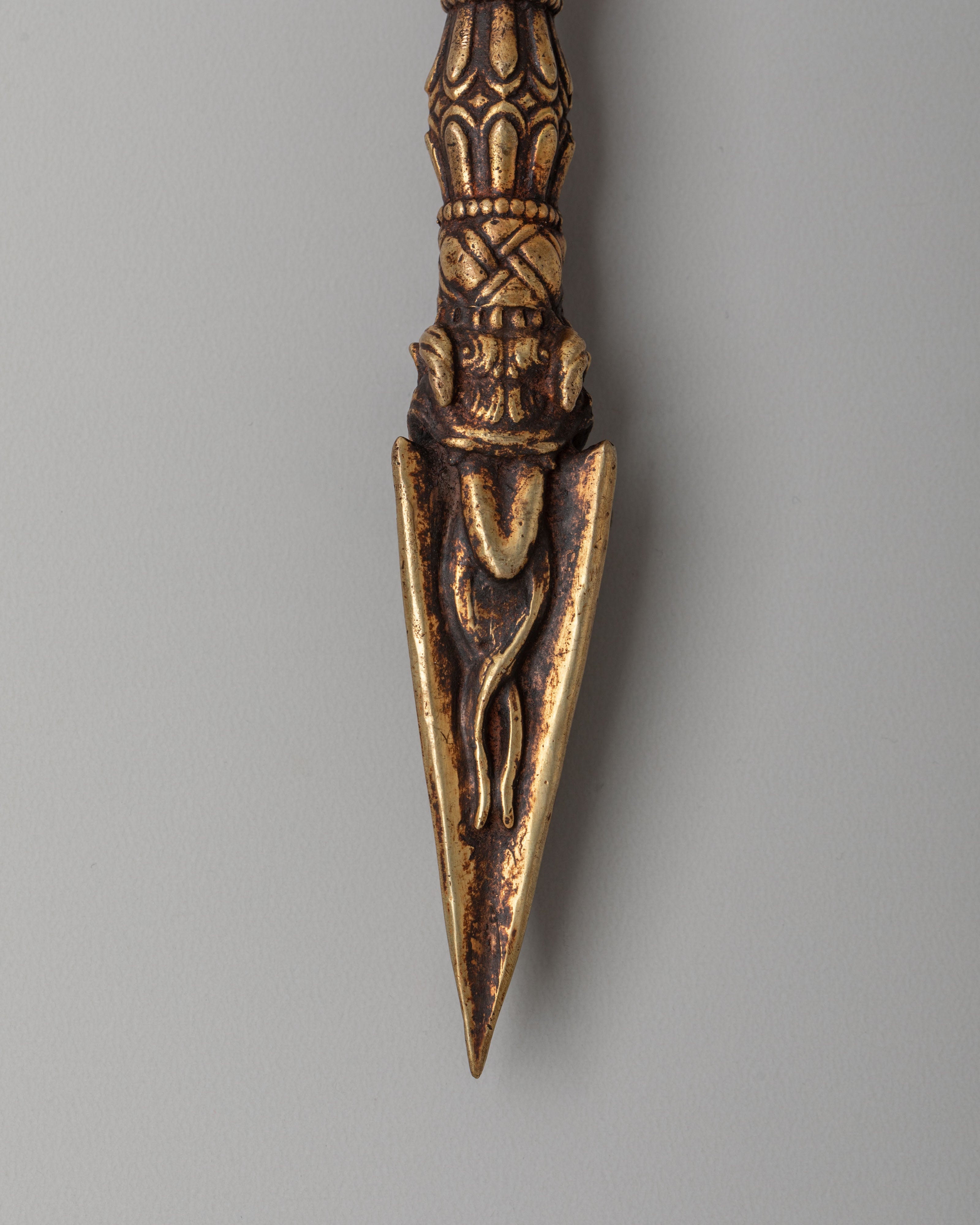 Himalayan Spiritual Phurba | Handcrafted Ritual Dagger for Spiritual Protection