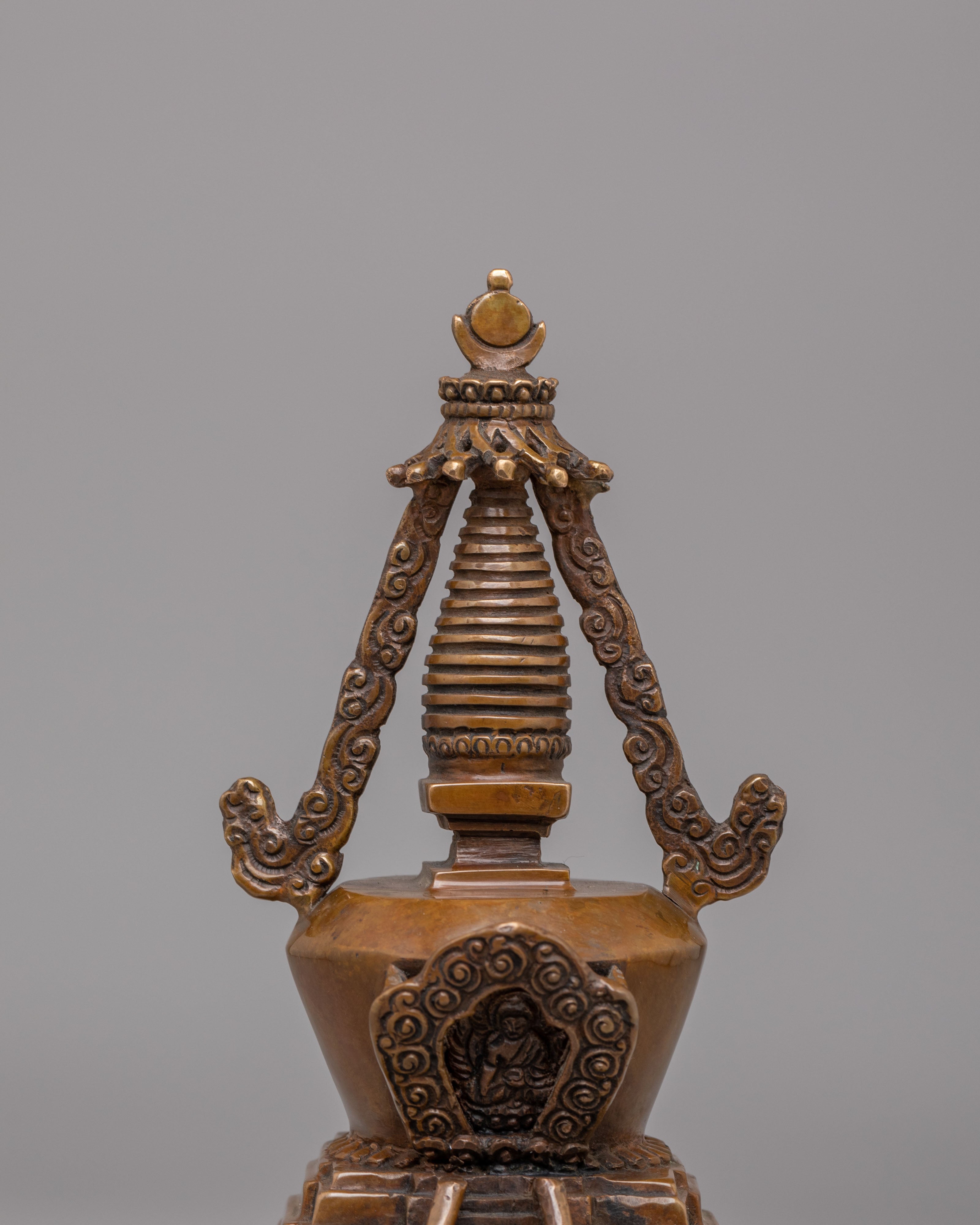 Eight Buddhist stupa set | A Sacred Symbol of Spiritual Enlightenment