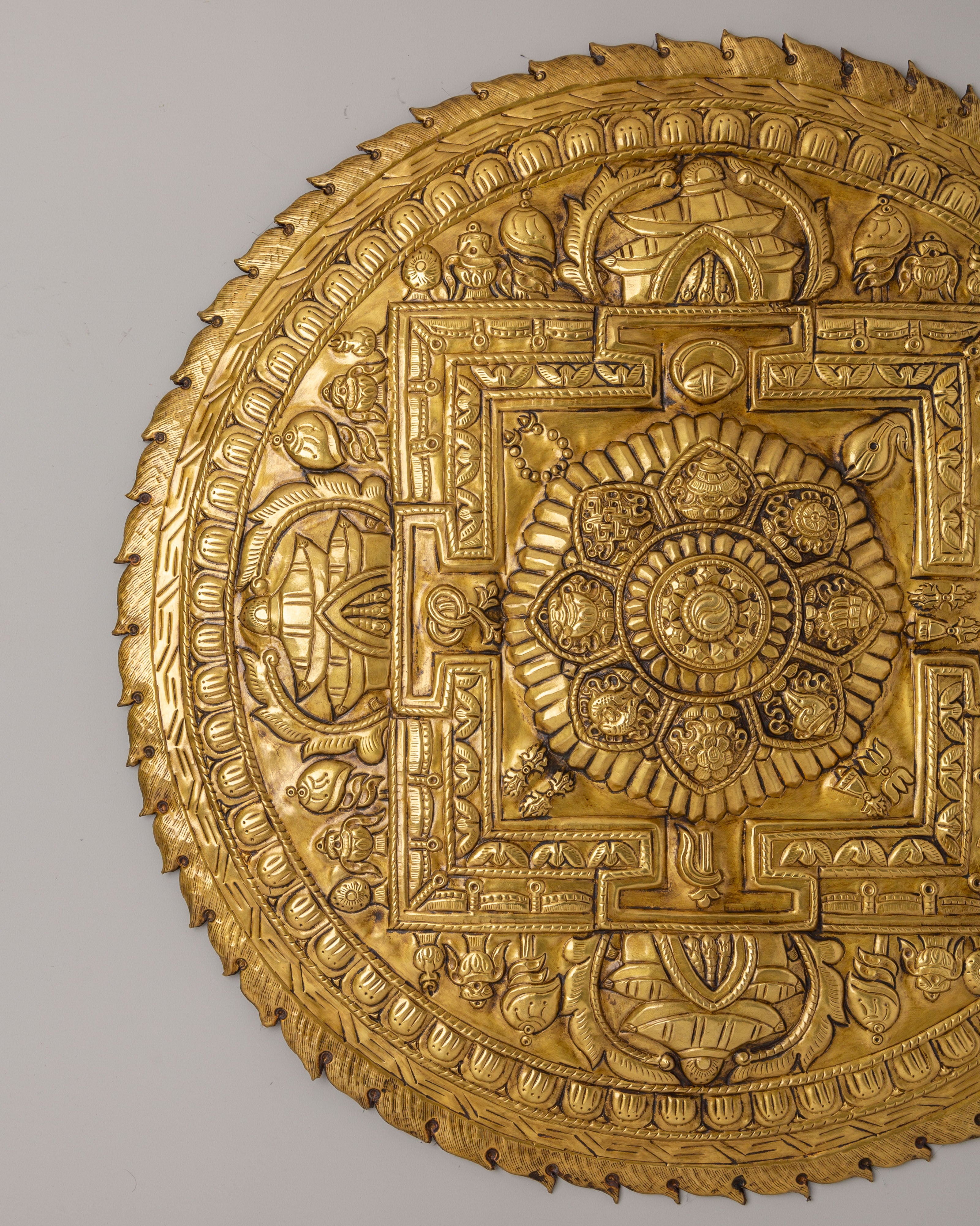 Astamangala Mandala Wall Art | Spiritual Tibetan Symbolism