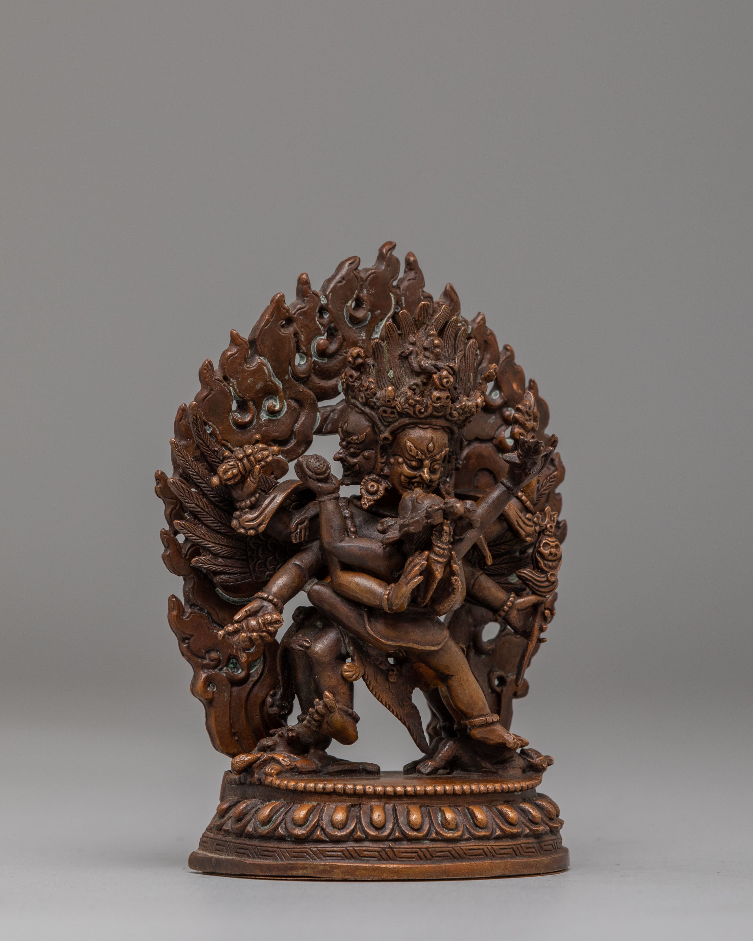 Machine Made Vajrakilaya Altar Statue | Tibetan Deity Sculpture