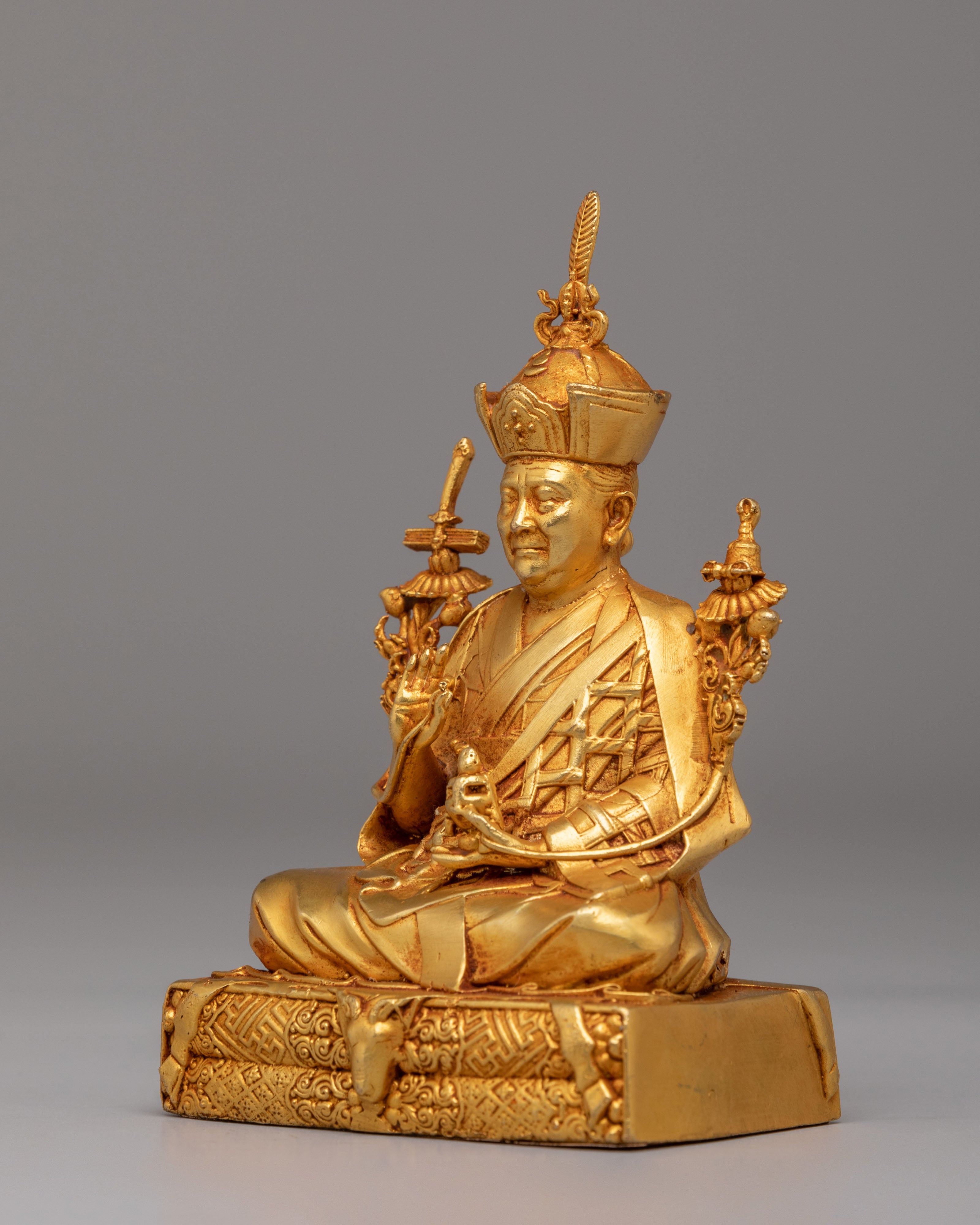Handmade Karmapa Statue | Tibetan Buddhist Deity Sculpture