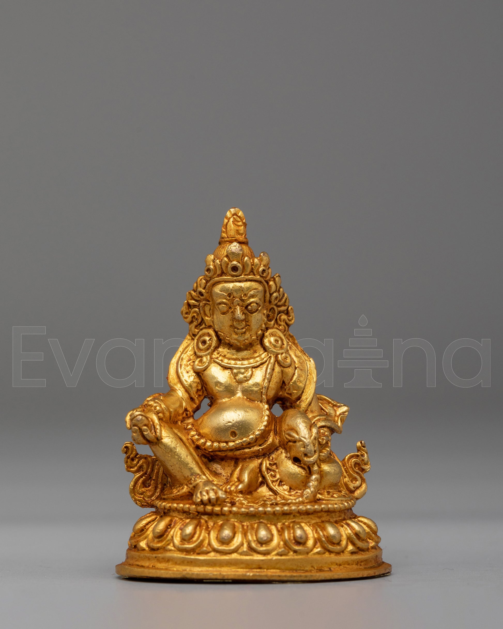 Dzambhala Wealth Deity Altar Statue 