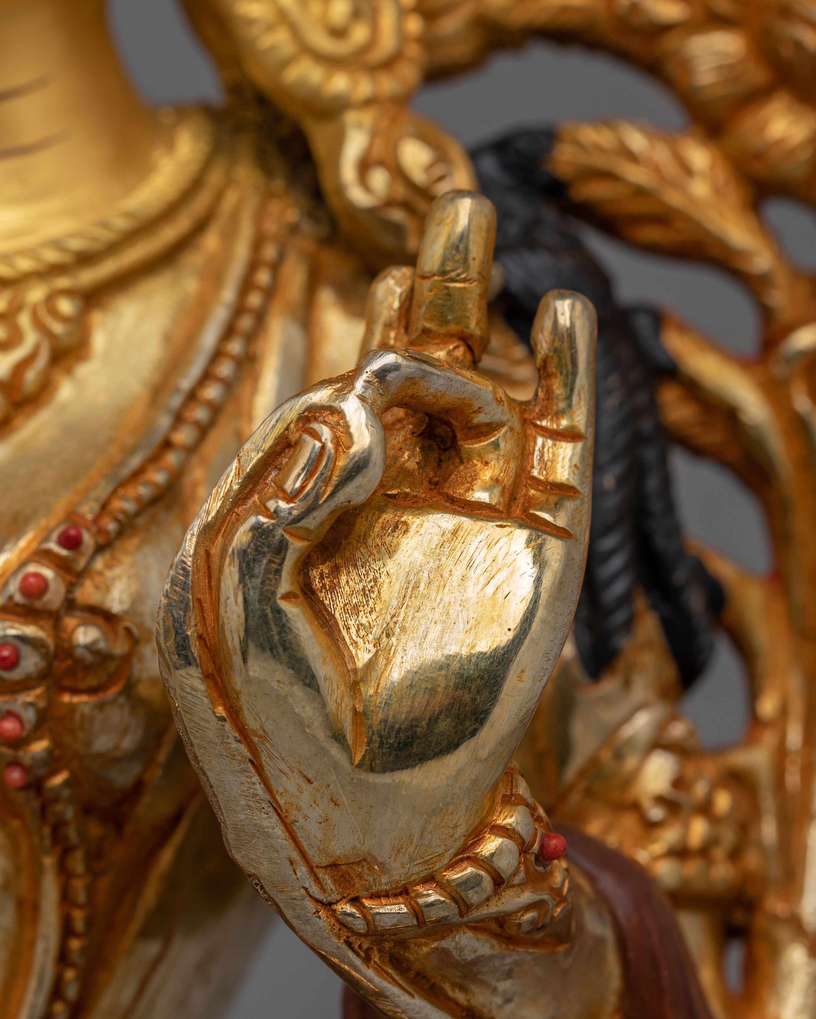 Sacred Green Tara Copper Statue | Himalayan Art
