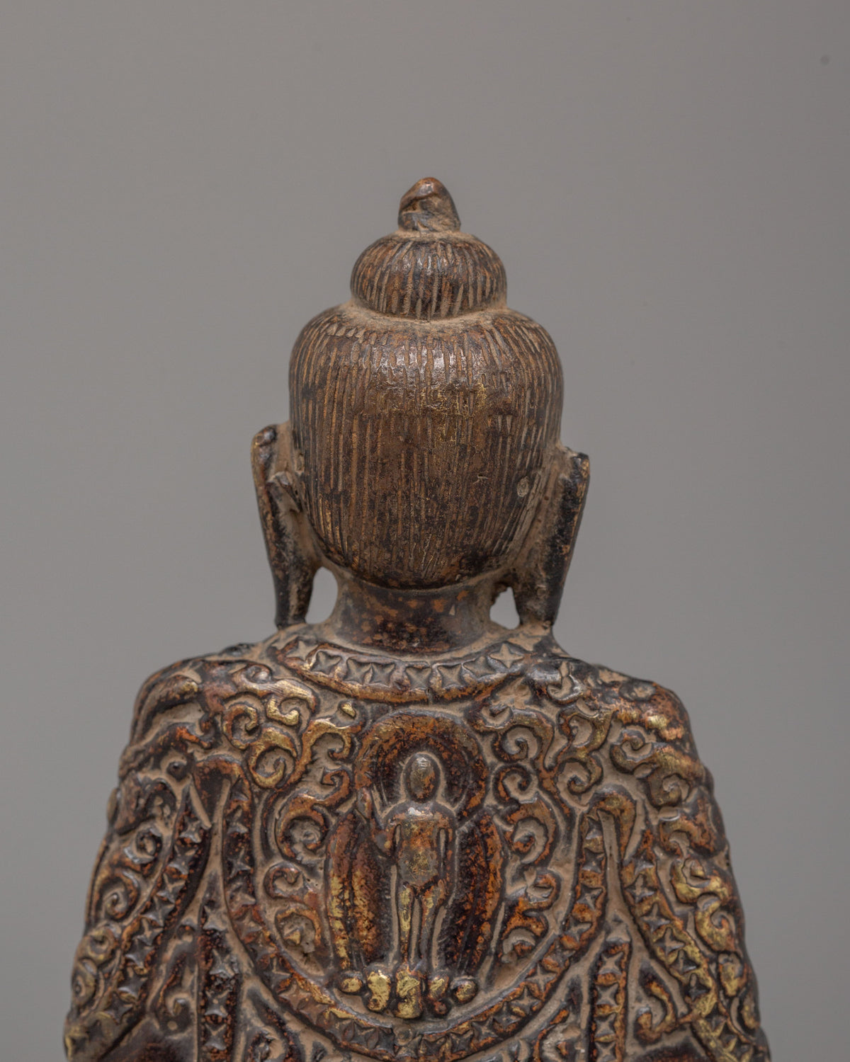 Spiritual Amitabha Buddha Altar Statue | Handcrafted Copper Statue