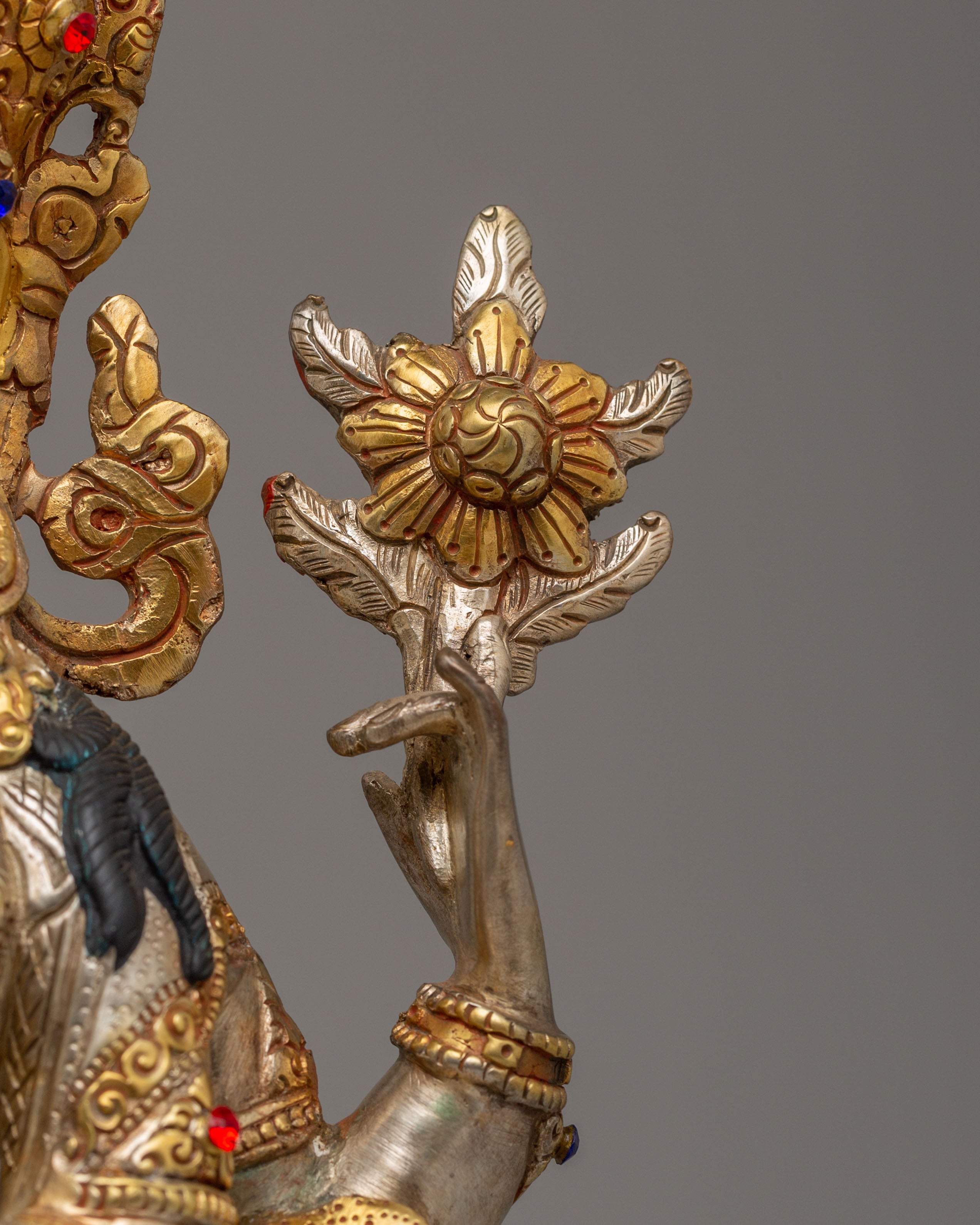 Spiritual Bodhisattva Chenrezig Statue | Tibetan Avalokiteshvara Figurine