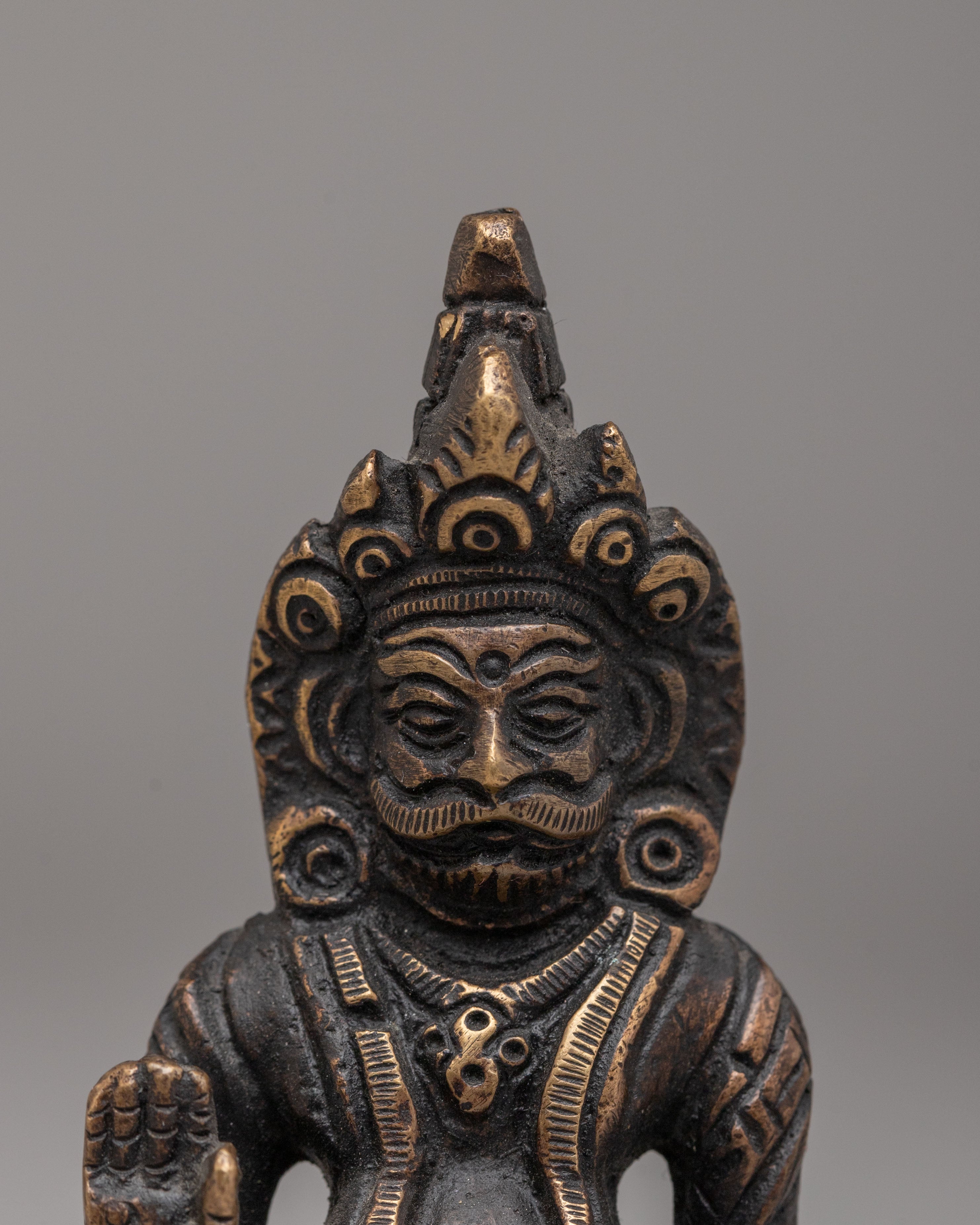 Handmade Kubera Statue | Brass Wealth Deity
