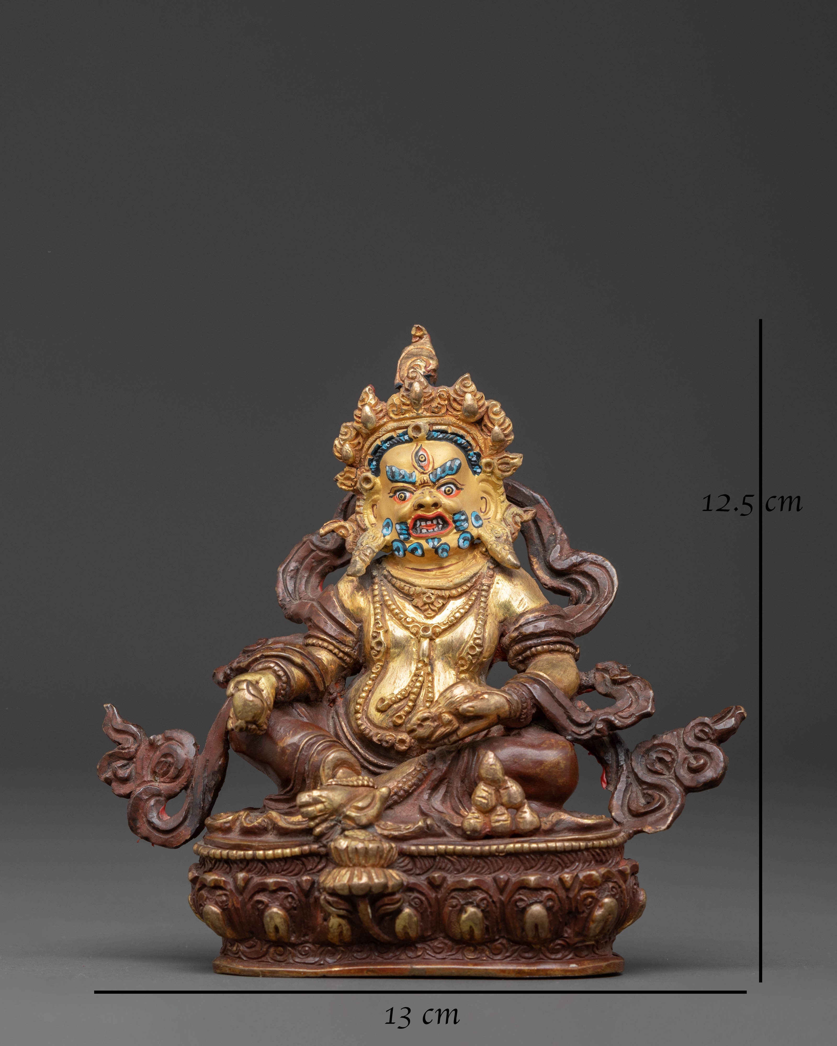 Dzambhala Copper Statue for Decor