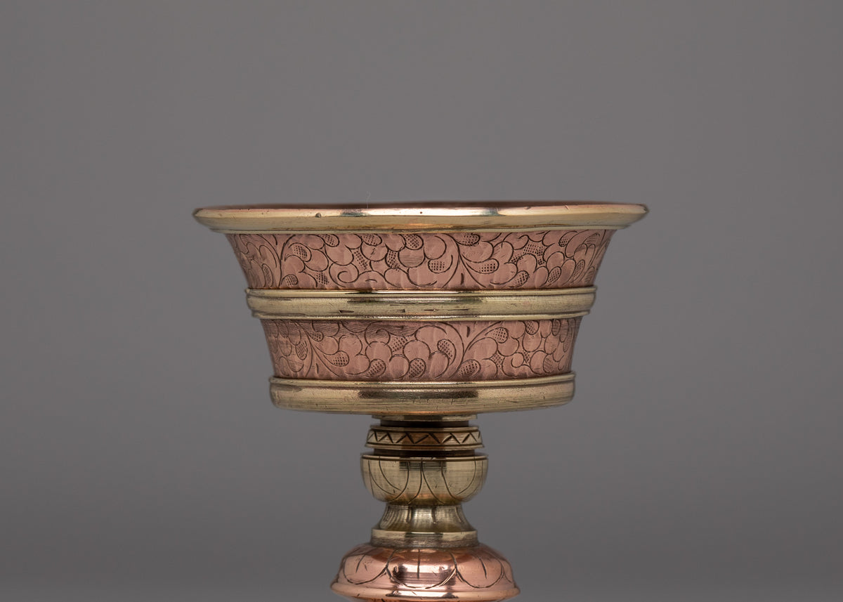 Traditional Altar Butter Lamp | Buddhist Shrine