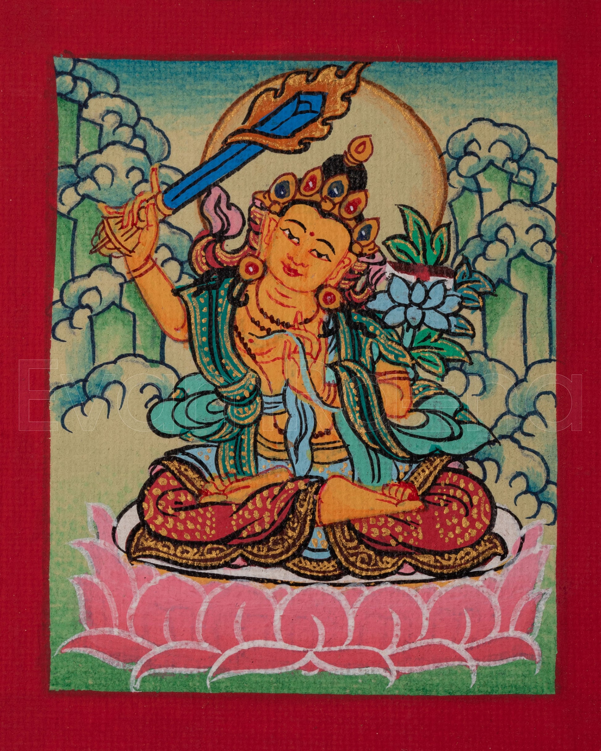 Manjushri Thangka Locket