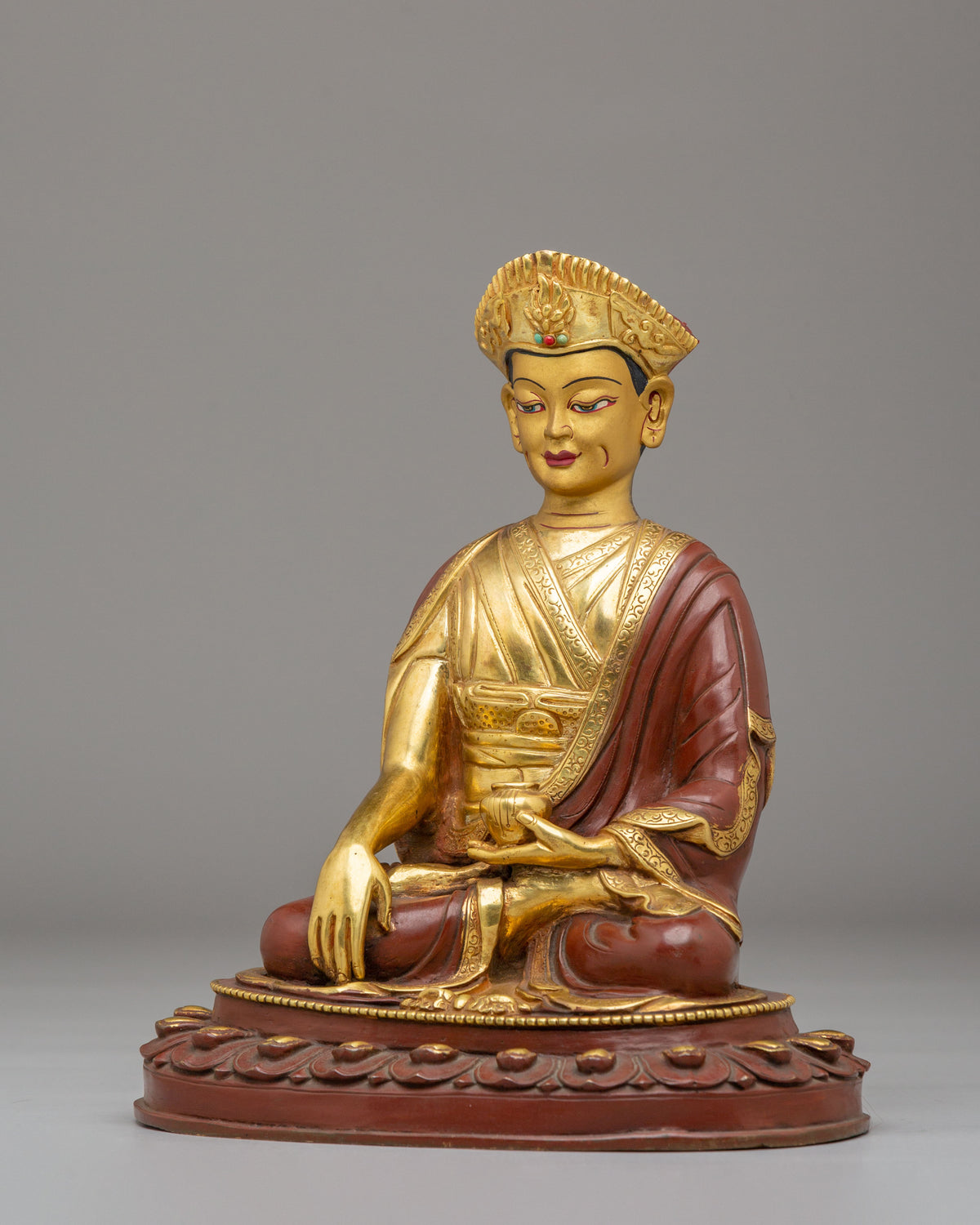 Handmade Buddhist Master Statue | Tibetan Artwork