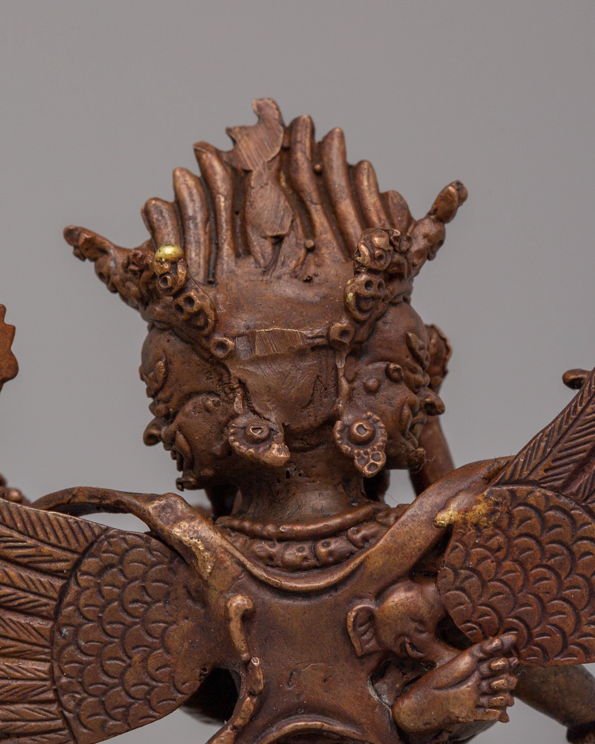 Sacred Vajrakilaya with Consort Statue | Tibetan Tantric Deity Figurine