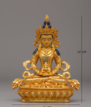 Handmade Buddhist Amitayus Statue | Symbol of Infinite Life