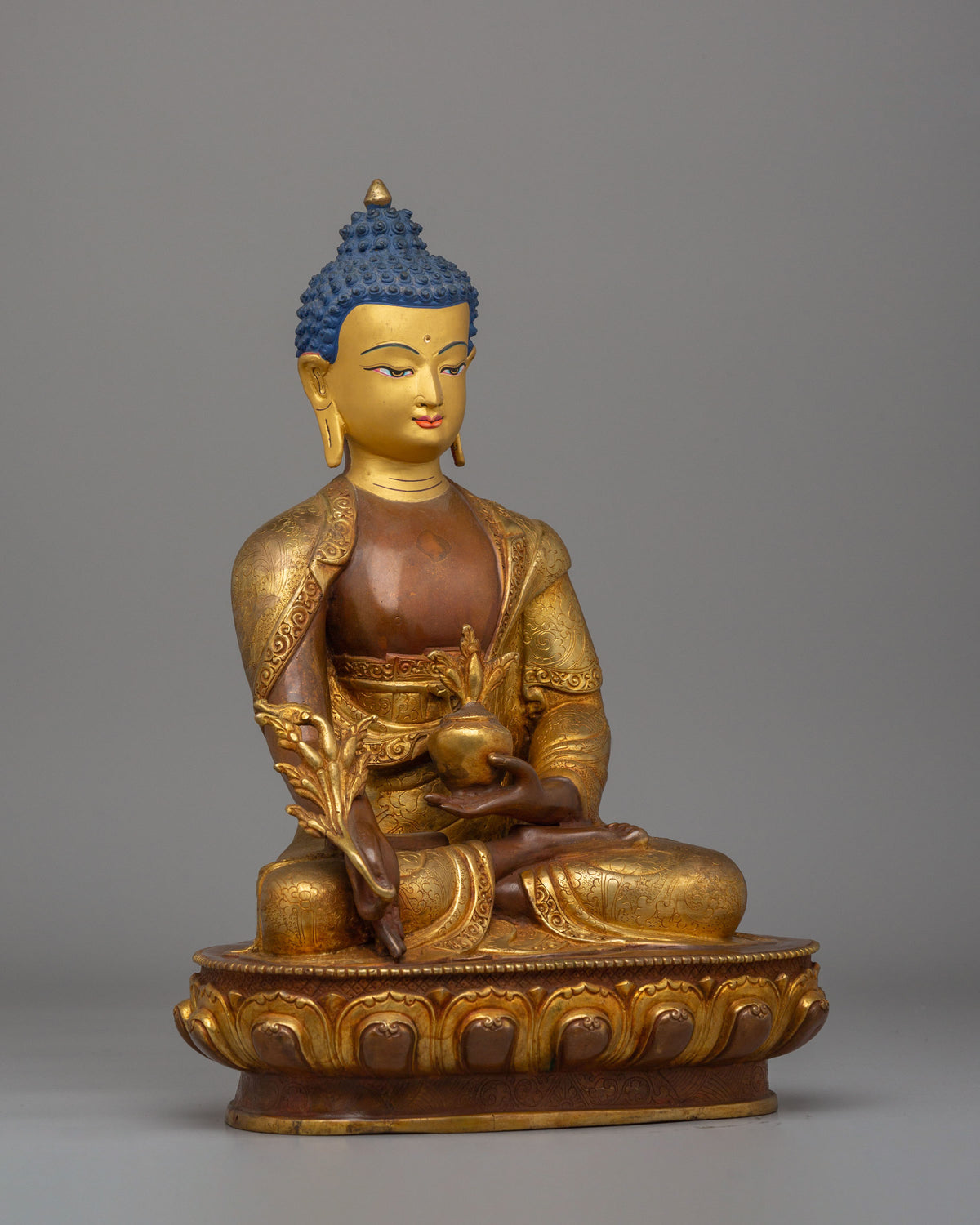 Sacred Himalayan Healing Buddha Statue | Medicine Buddha Figurine