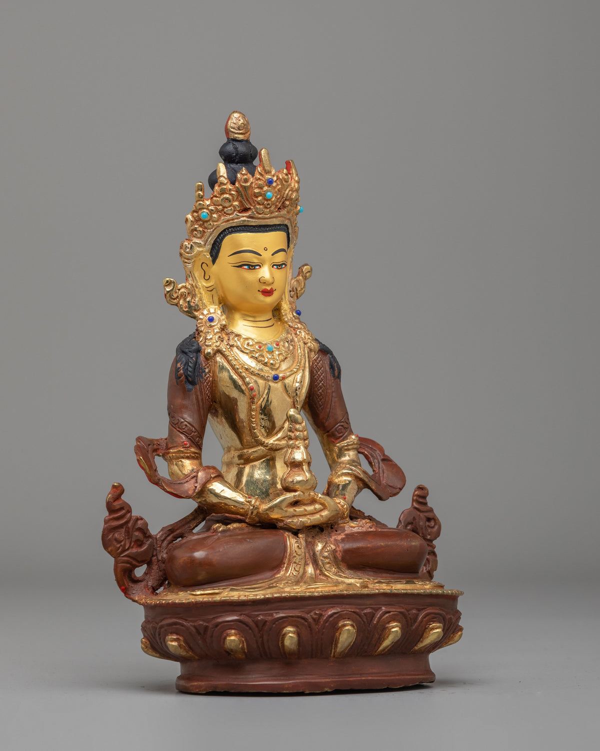 Spiritual Amitayus Sculpture | Divine Deity of Longevity