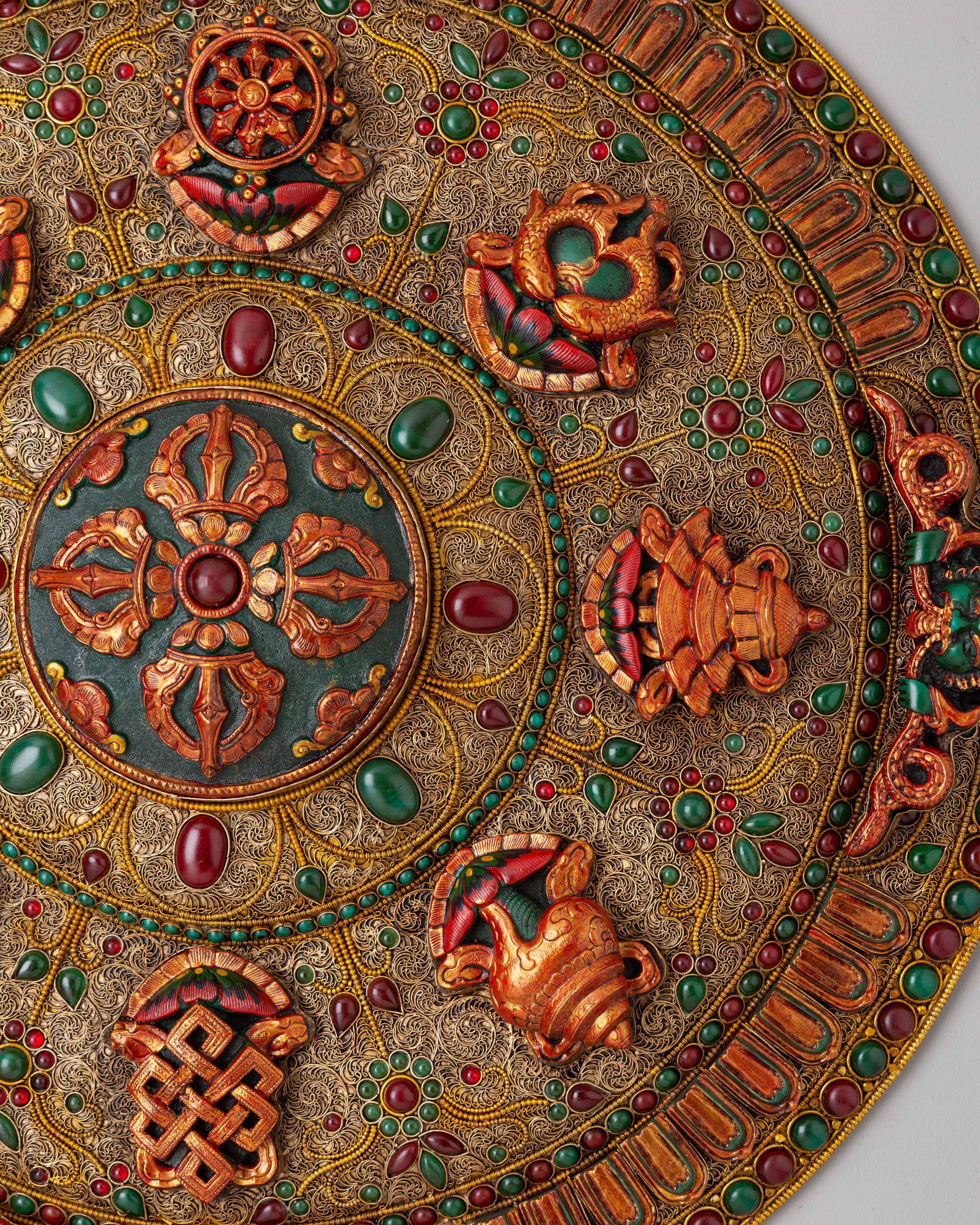 Tibetan Bishow Vajra Wall Hanging | Sacred Tibetan Artwork for Meditation