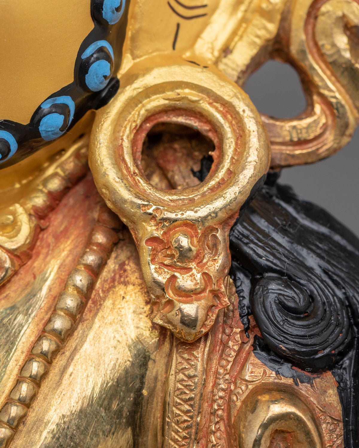 Dzambhala Statue For Home Shrine | Tibetan Wealth Deity Figurine