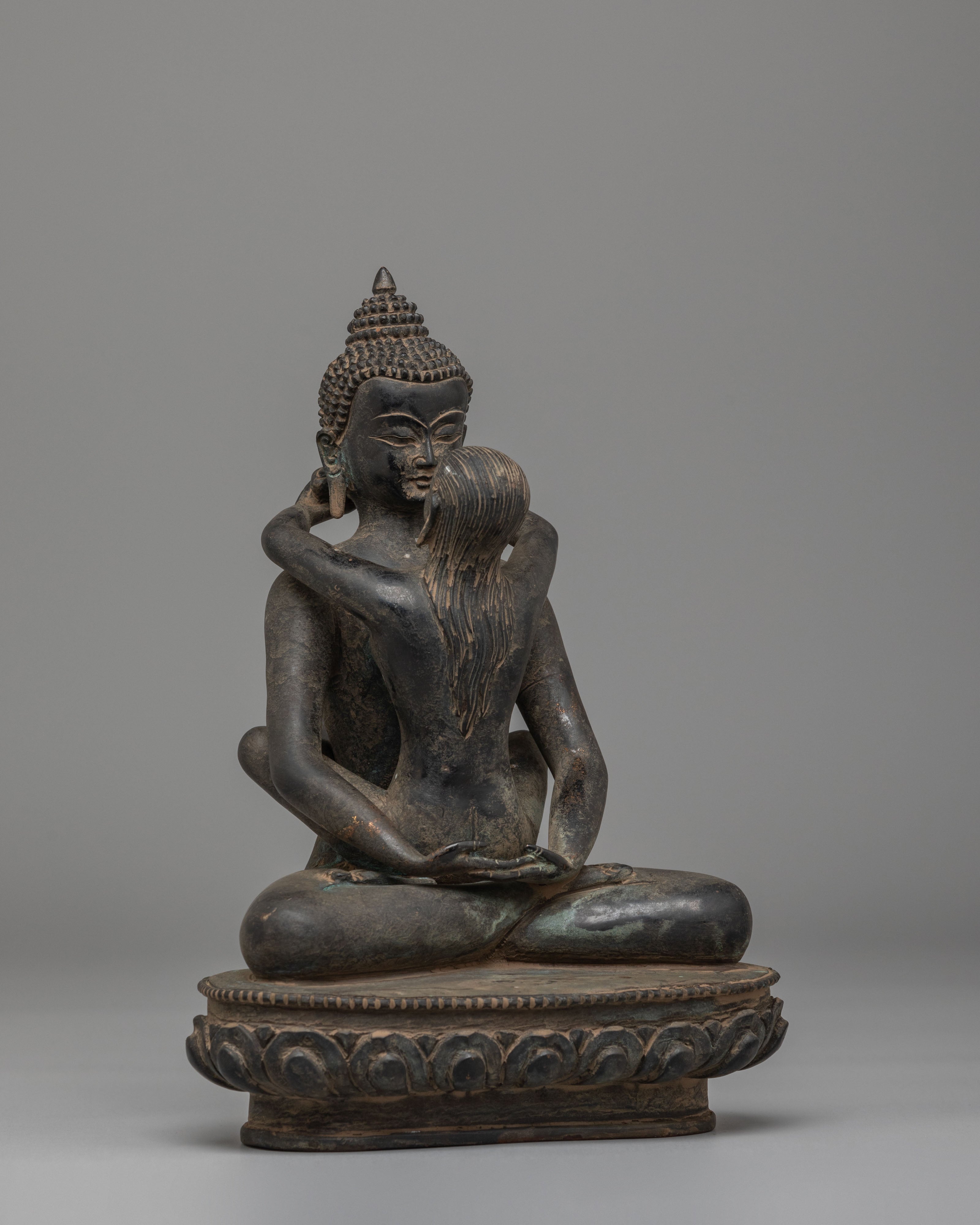 Samantabhadra With Consort Altar Statue | Vajrayana Buddhist Art